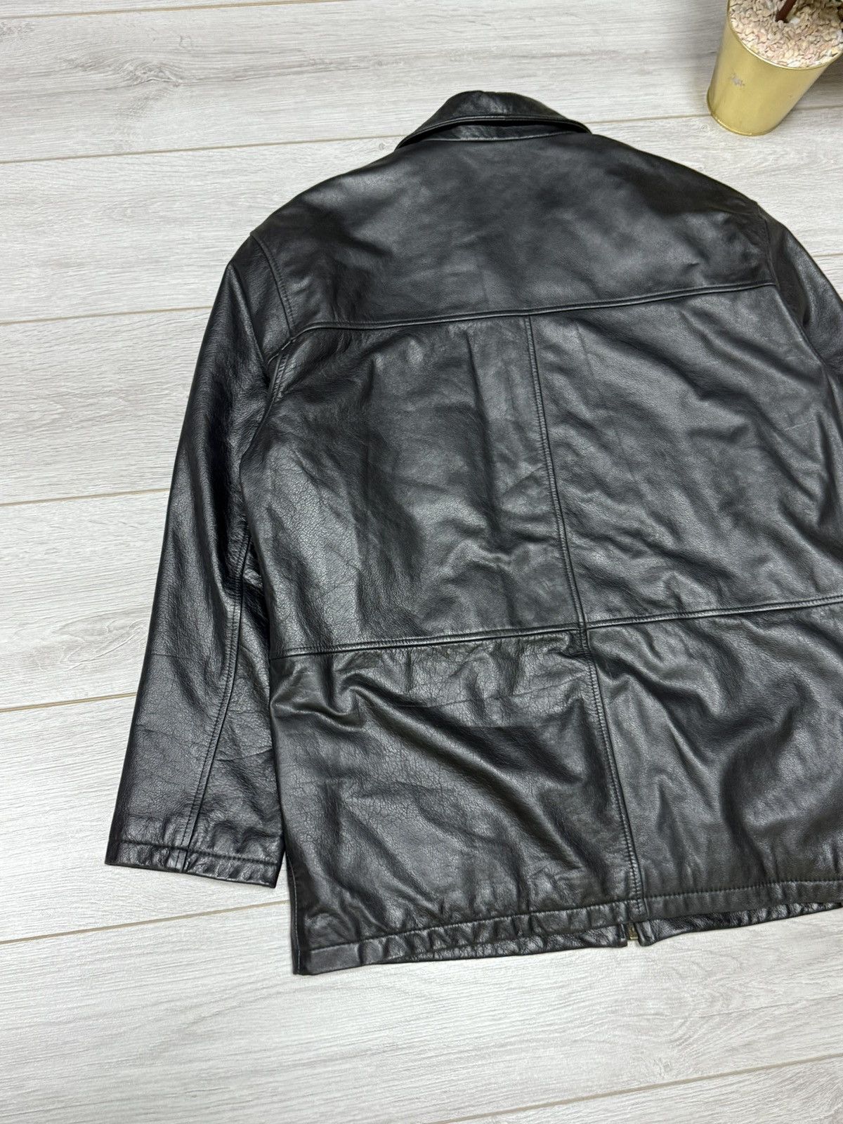 Genuine Leather Trapper leather jacket vintage Size US L / EU 52-54 / 3 - 10 Thumbnail