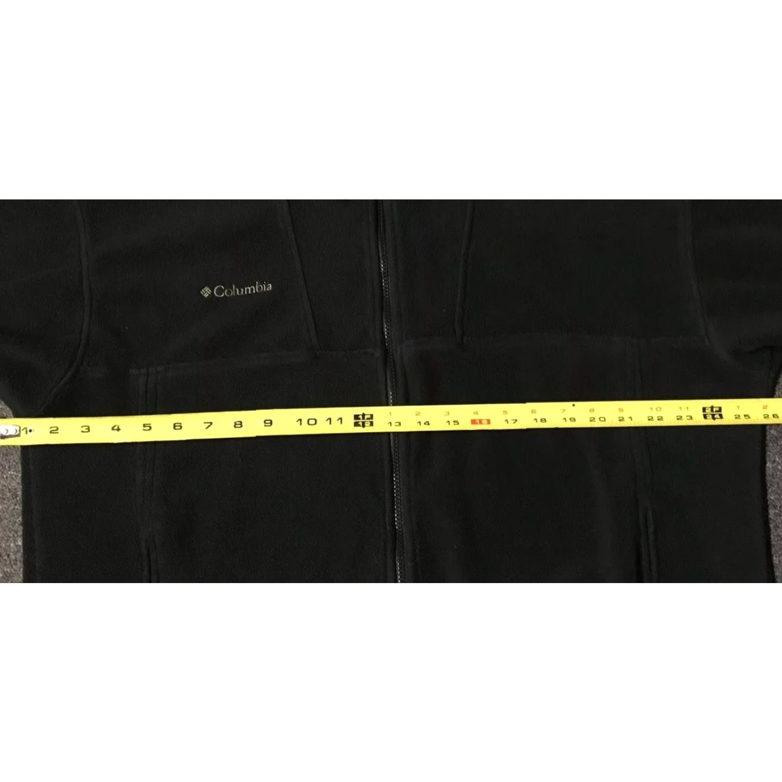 Vintage VINTAGE Columbia Fleece Jacket Men L Black 90s Hiking Outdoors Camping Sailing Nautical Beach USA Pattern Striped Zip Pockets Size US L / EU 52-54 / 3 - 7 Thumbnail