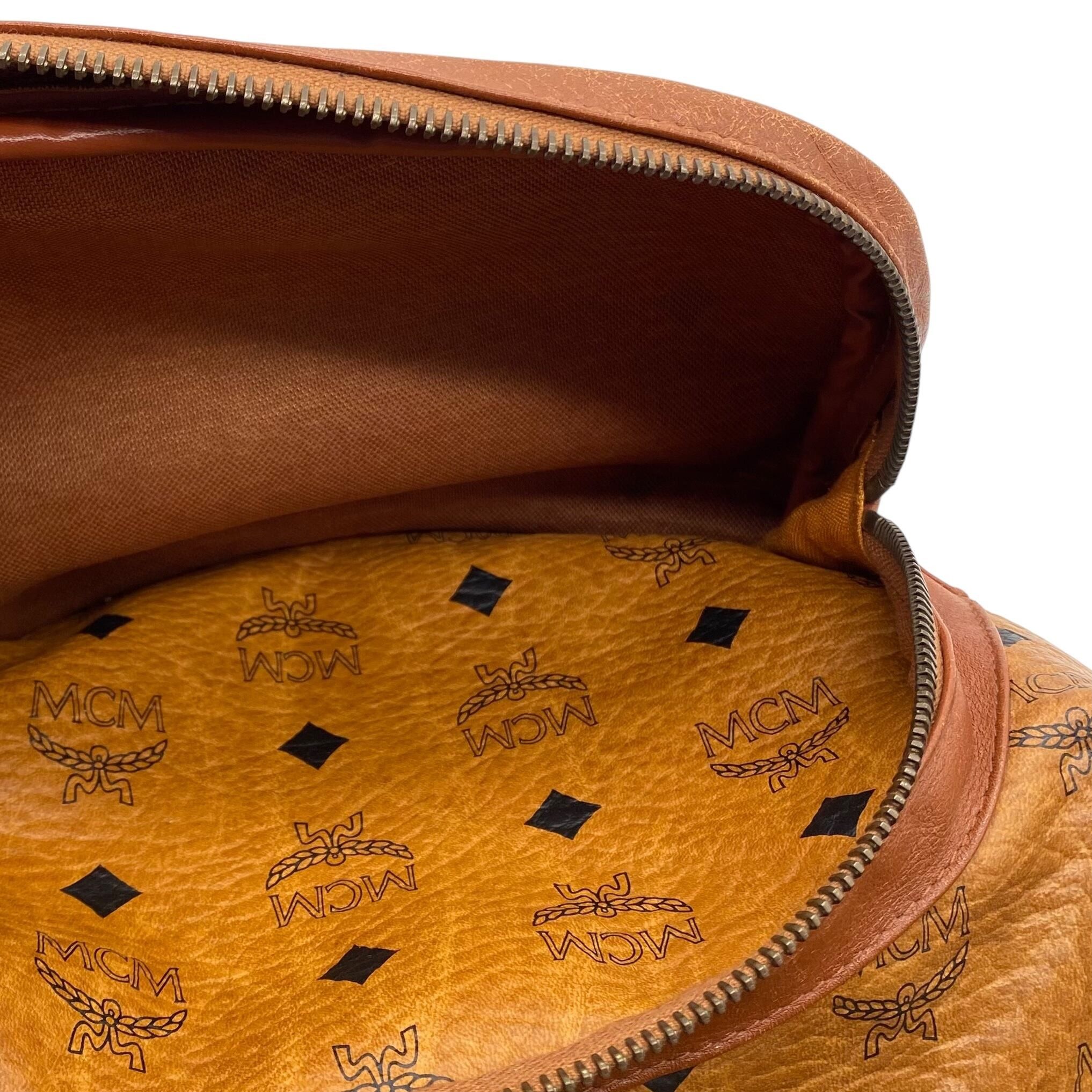 MCM Vintage MCM Visetos Backpack Cognac Size ONE SIZE - 6 Thumbnail