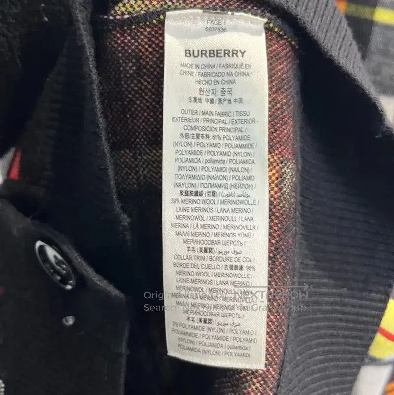 Burberry Burberry Multicolored Wool Cardigan for Women. Size XS / US 0-2 / IT 36-38 - 5 Thumbnail