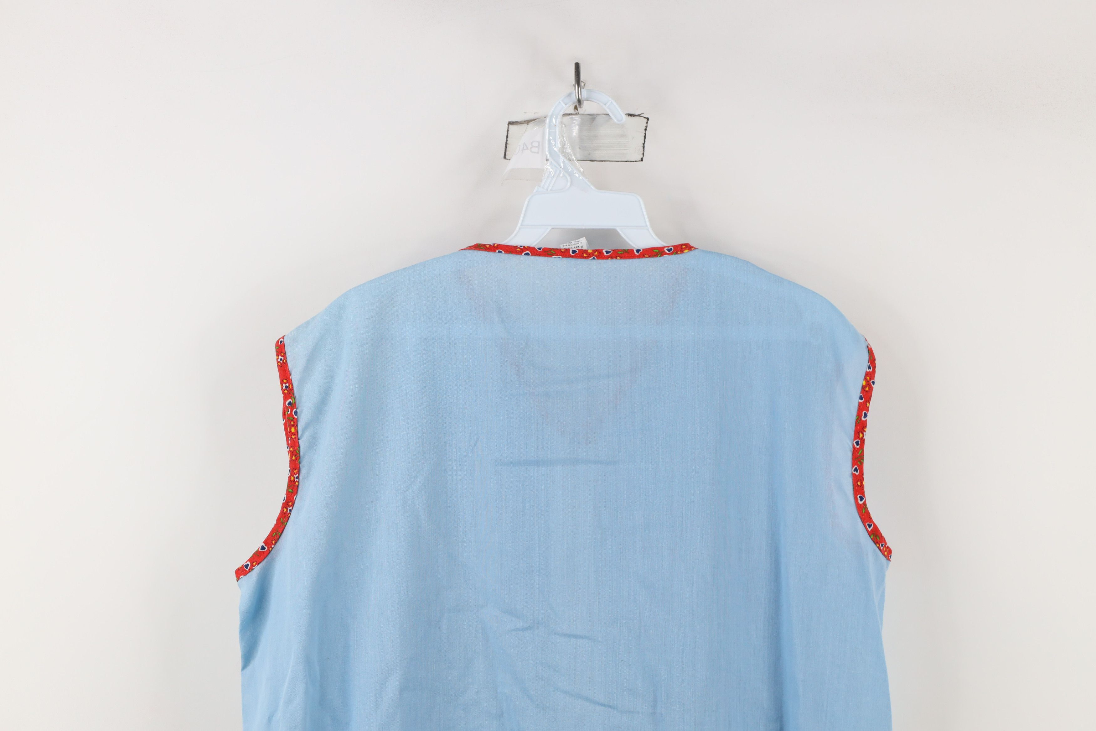 Vintage Vintage 70s Streetwear Quilt Heart Sleeveless Zip Vest USA Size L / US 10 / IT 46 - 12 Thumbnail