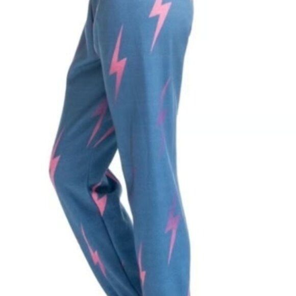 Aviator Nation Aviator Nation Blue, Pink, & Purple Bolt Repeat Sweatpants‎ Size 30" / US 8 / IT 44 - 7 Thumbnail