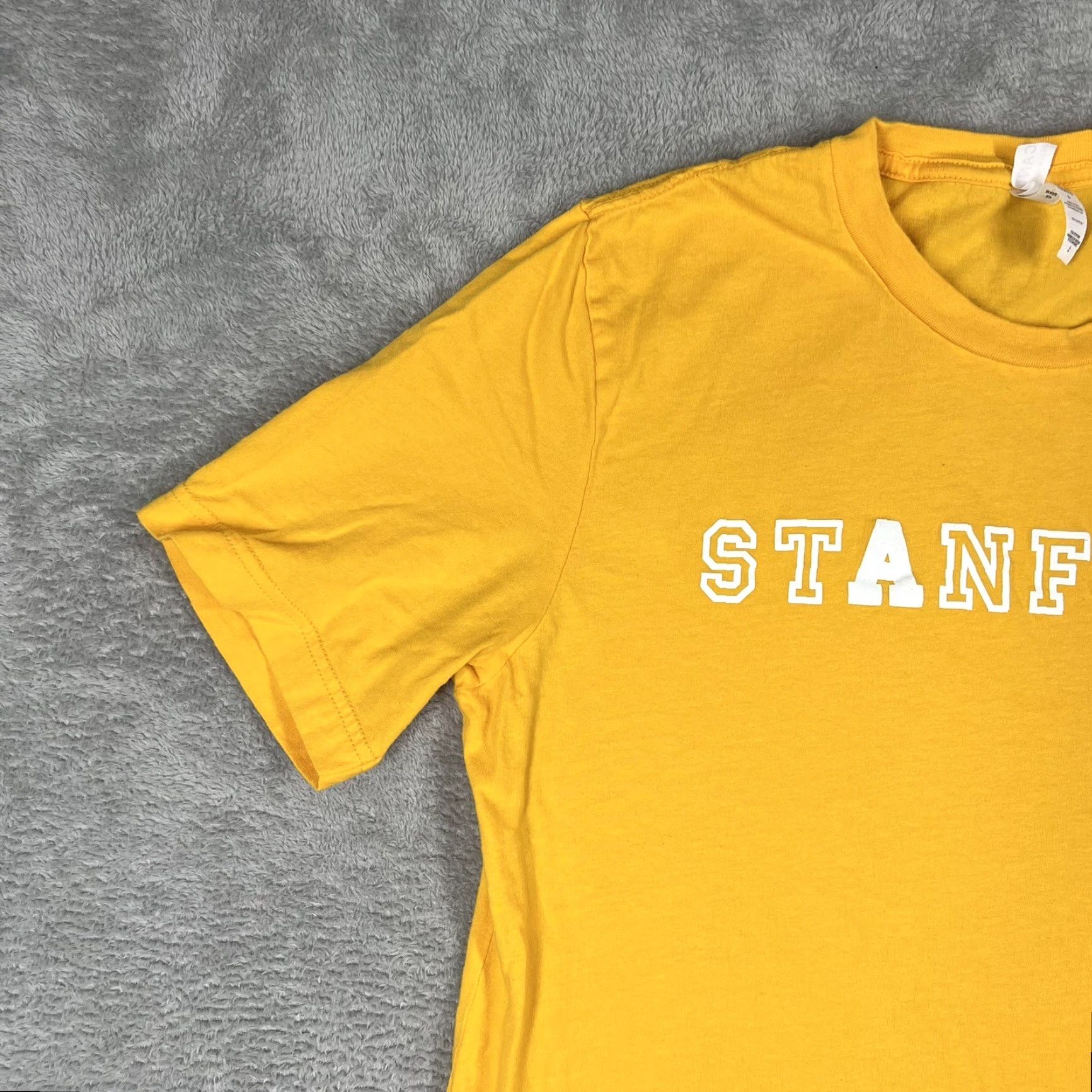 Vintage Stanford Cardinal Welcome To The Neighborhood Unisex Shirt Large Yellow Size US L / EU 52-54 / 3 - 2 Thumbnail