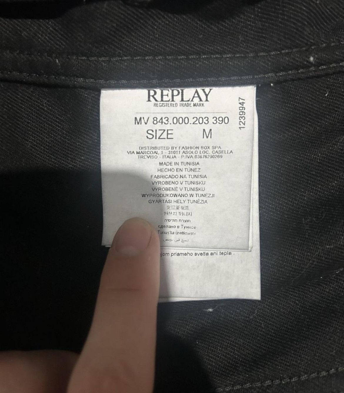 Replay Black denim jacket Size US M / EU 48-50 / 2 - 8 Thumbnail