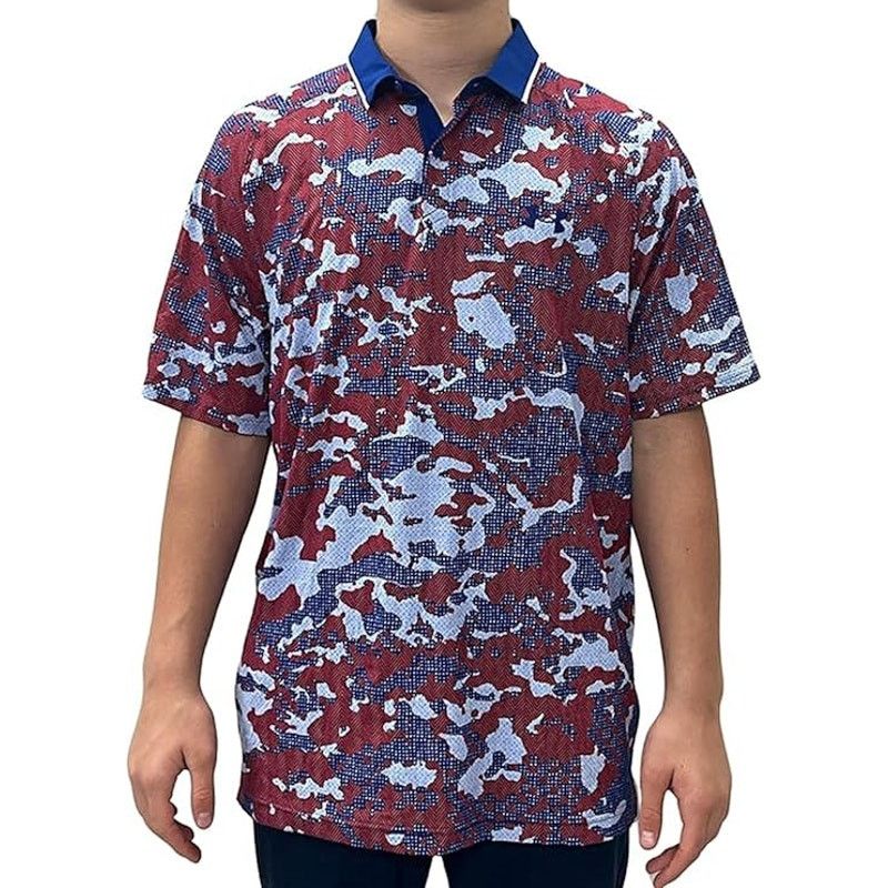 Under Armour Under Armour Mens Iso Chill Camo Print Golf Polo Shirt Sz L Size US L / EU 52-54 / 3 - 1 Thumbnail