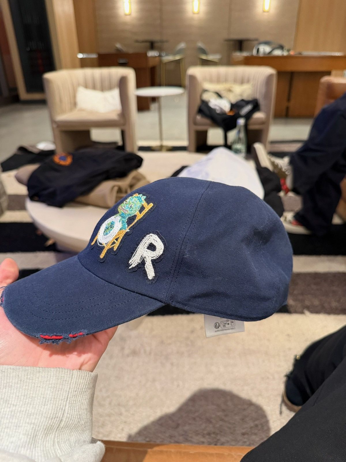 Dior RARE! Dior x Otani Workshop Logo Baseball Hat Size ONE SIZE - 3 Thumbnail