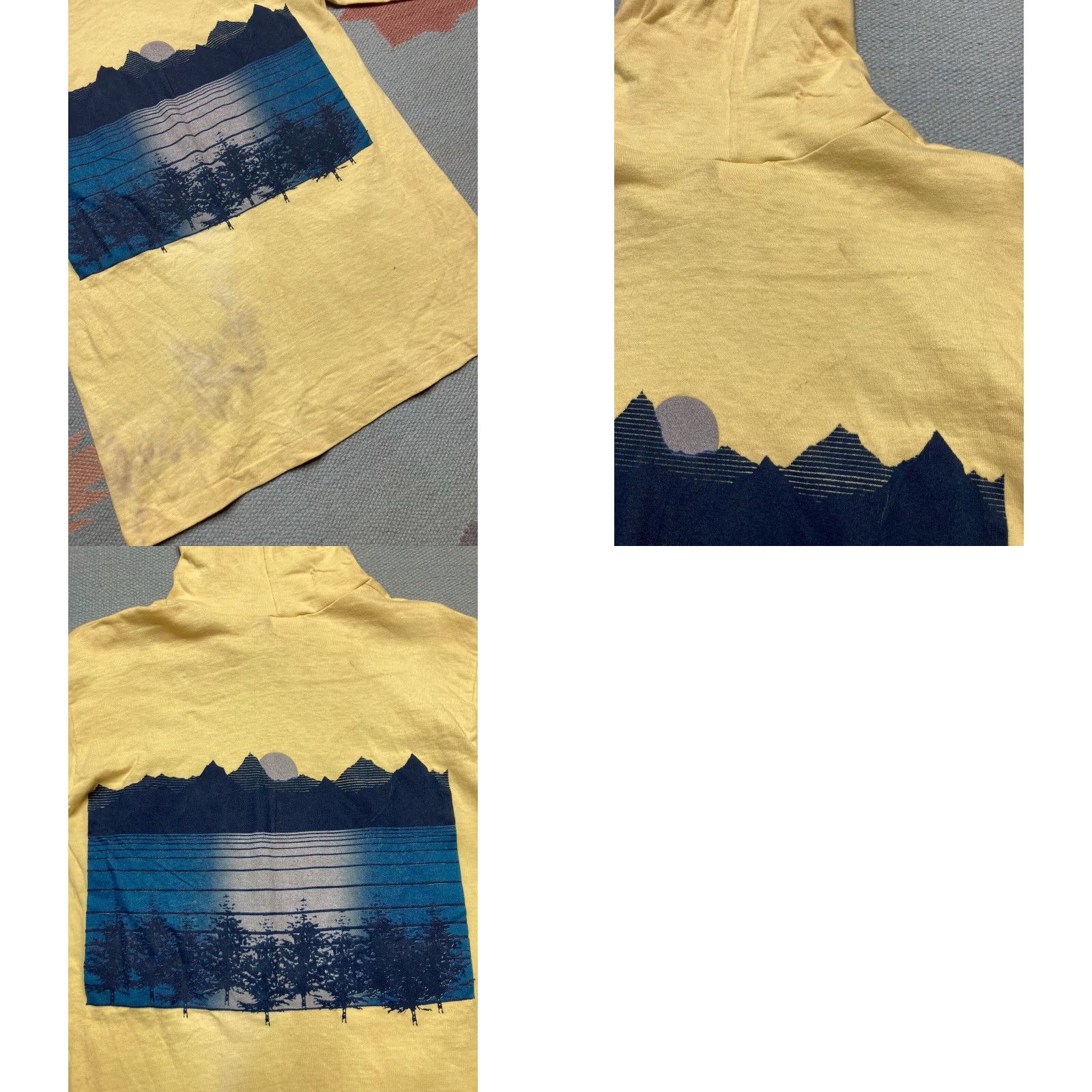 Doublet VINTAGE Michigan Vintage 1970’s surf graphic double sided shirt hoodie cotton NOS College House Small S Yellow Men T-Shirt Size US S / EU 44-46 / 1 - 8 Thumbnail