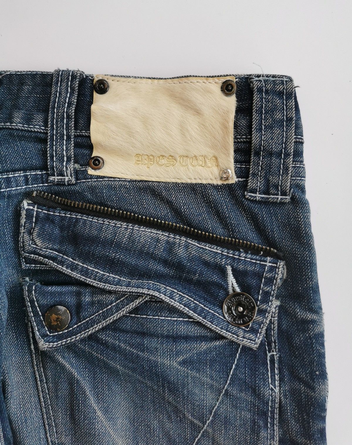 Seditionaries Apestein Bondage Zipper Button Distressed Jeans Size US 30 / EU 46 - 8 Thumbnail