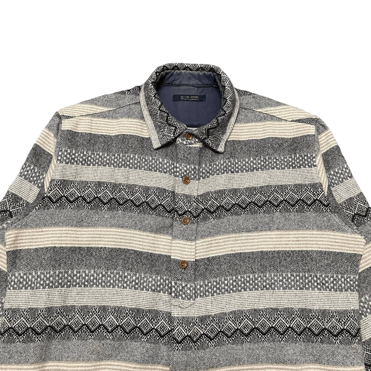 Japanese Brand Vintage Modem Design The Supreme Garment Wool Jacket Size US M / EU 48-50 / 2 - 2 Thumbnail