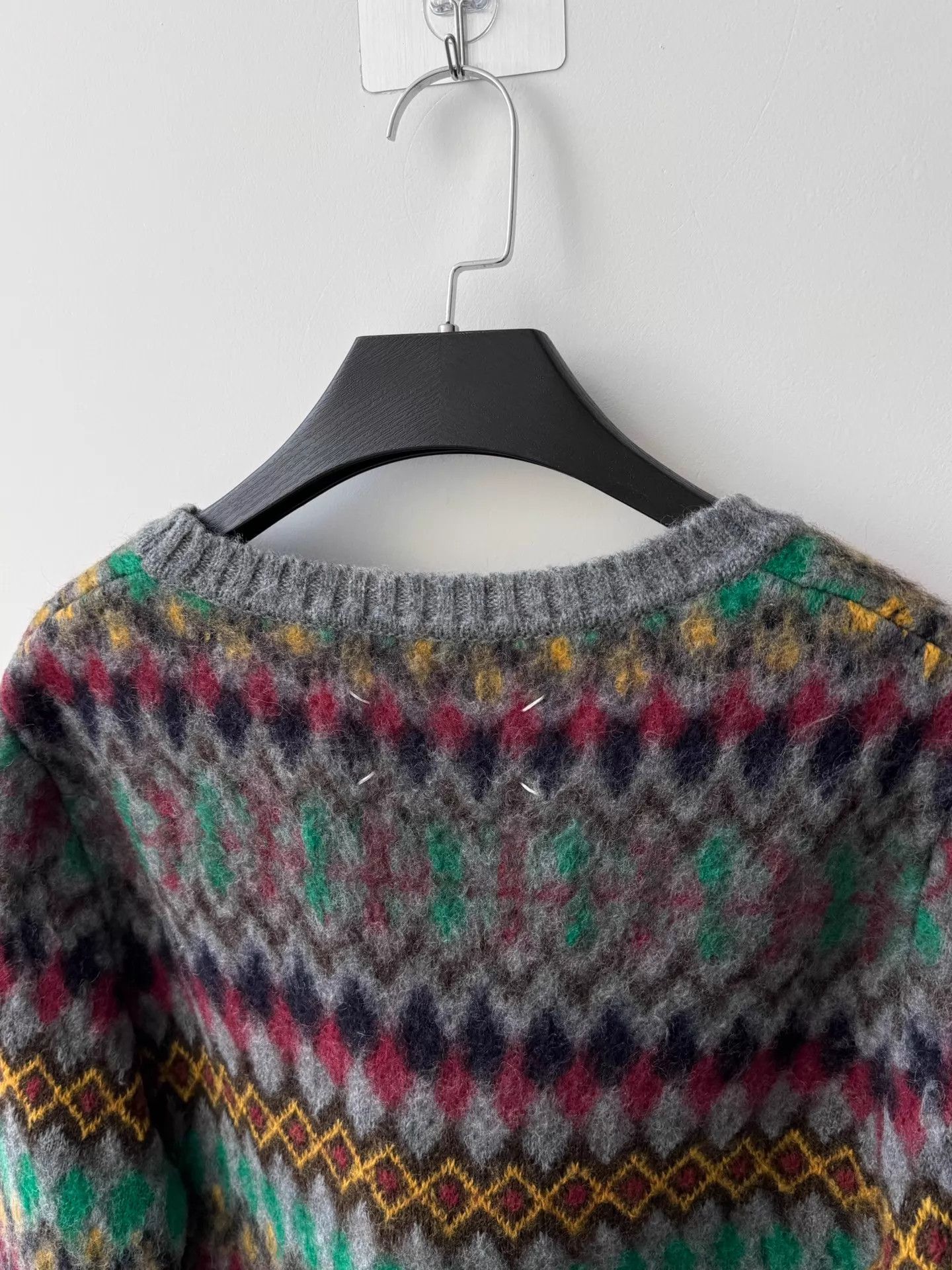 Maison Margiela Maison Margiela FW21 Women's ColorBlocked Wool LS M Size M / US 6-8 / IT 42-44 - 4 Thumbnail