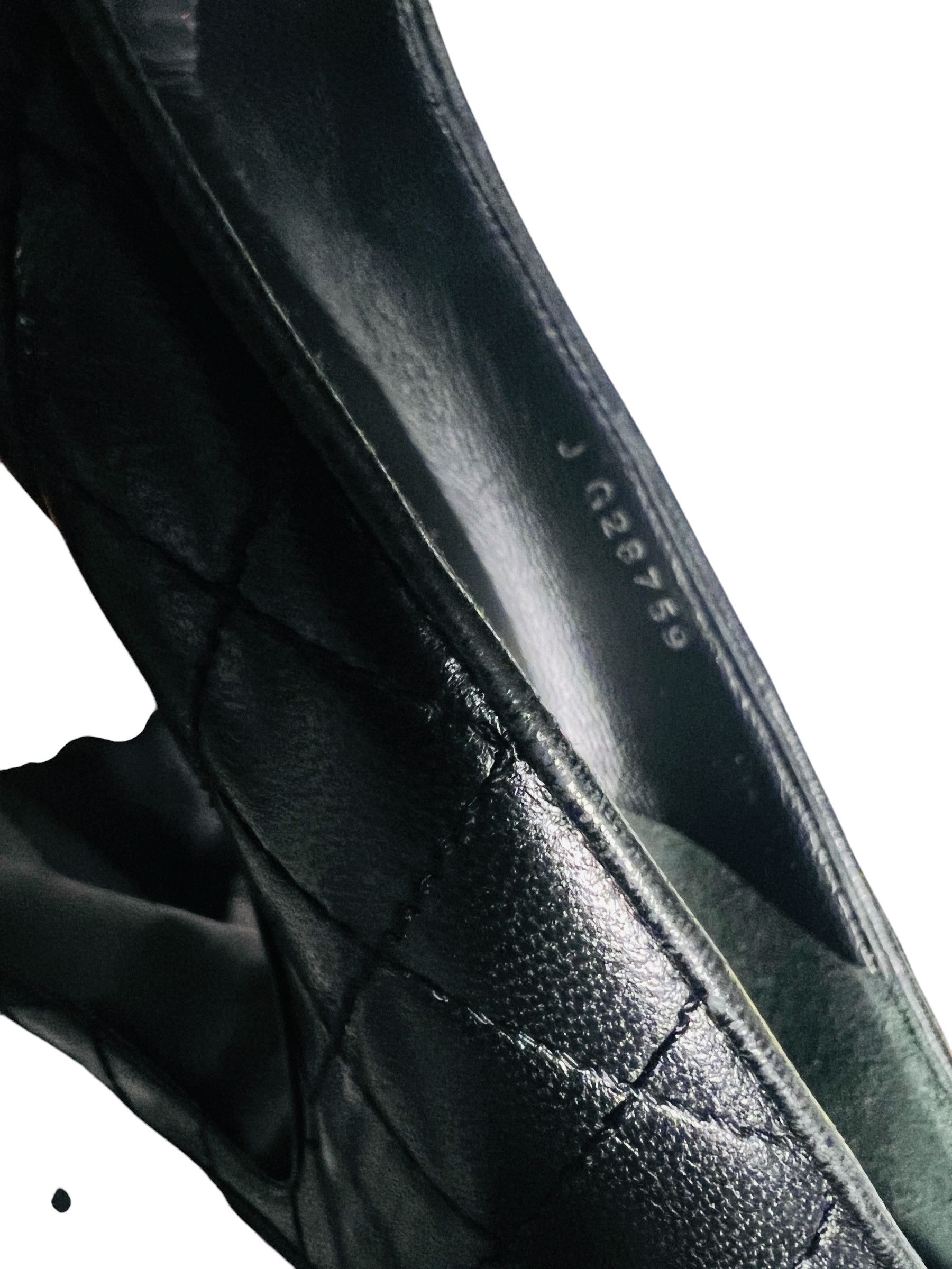 Chanel Chanel Quilted Lambskin Cap Toe Platform Heels 38.5 Black Size US 8.5 / IT 38.5 - 6 Thumbnail