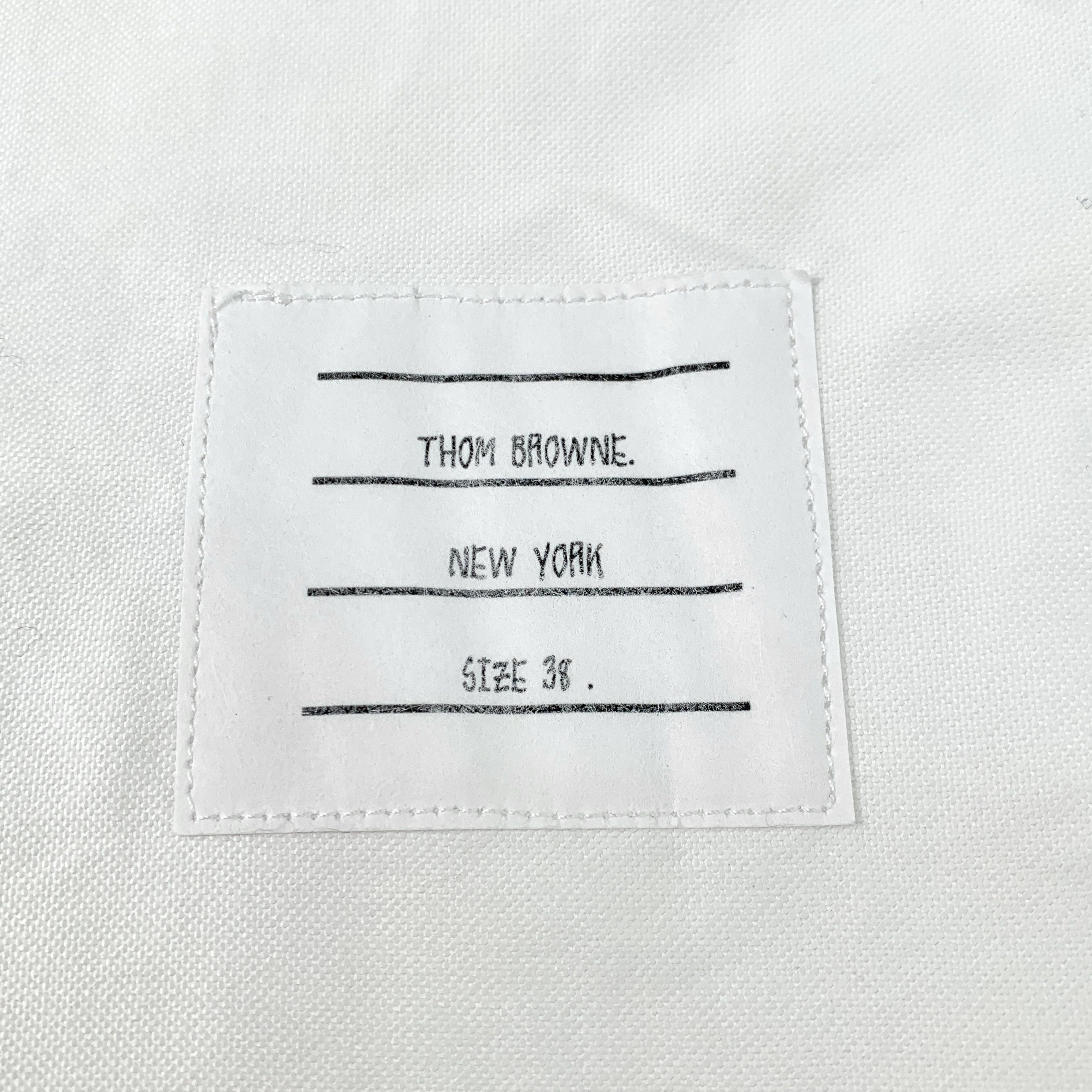 Thom Browne Thom Browne White Cotton Collared Shirt (Size S) Size S / US 4 / IT 40 - 5 Thumbnail