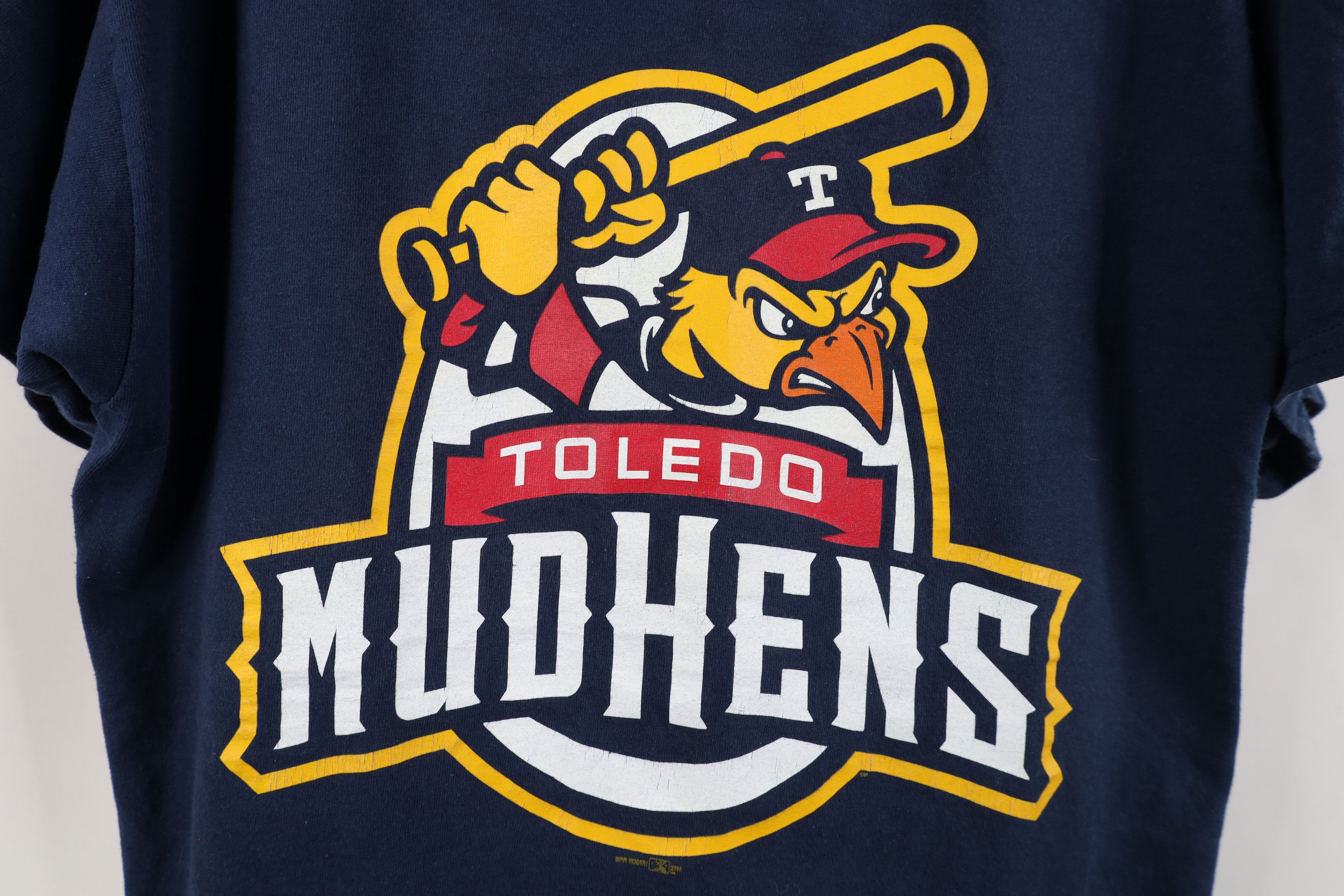 Vintage Vintage Y2K Minor League Toledo Mud Hens Baseball T-Shirt Size US L / EU 52-54 / 3 - 4 Thumbnail