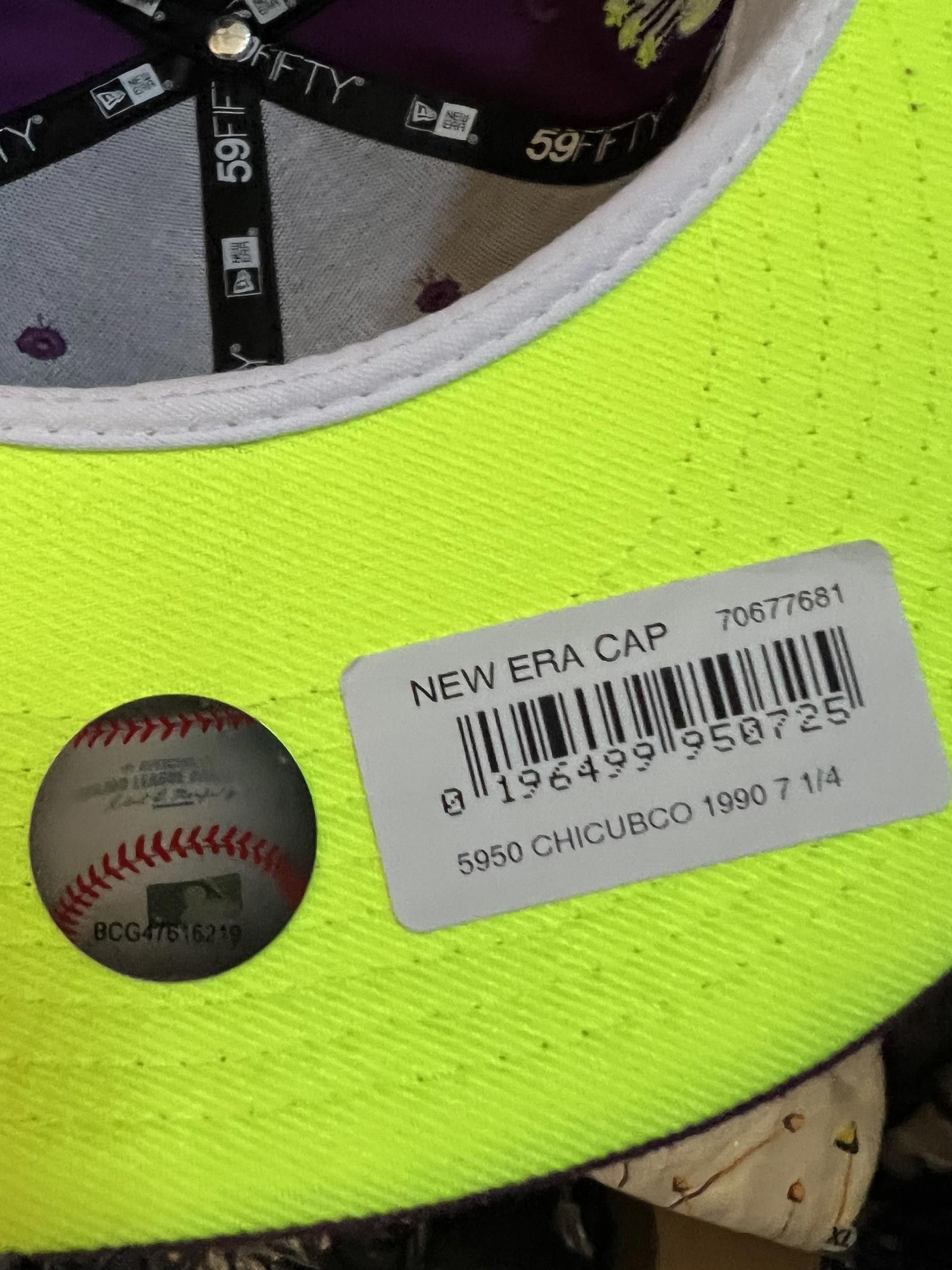 New Era 7 1/2 Topperzstore Exclusive Chicago Cubs Grape Volt Edition Size ONE SIZE - 4 Thumbnail