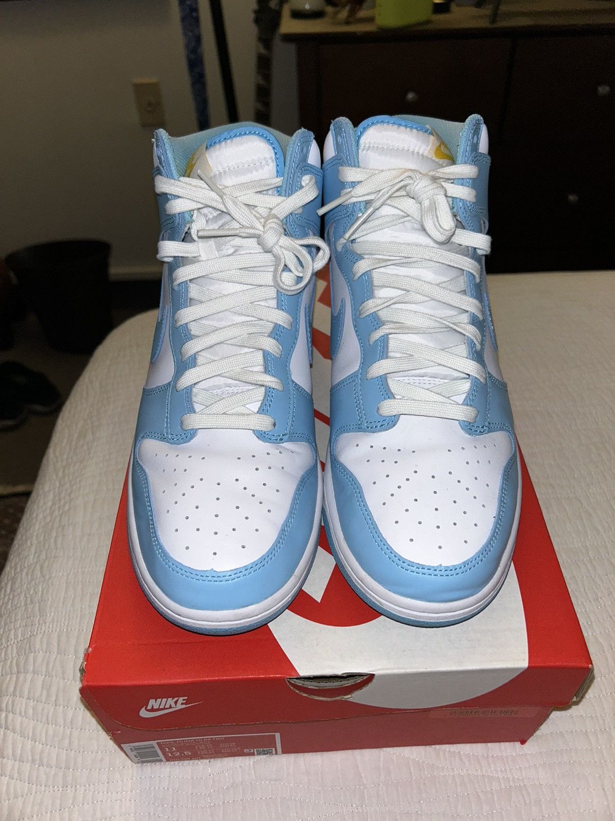 Nike Nike Dunk High Retro Blue Chill Size US 11 / EU 44 - 6 Thumbnail