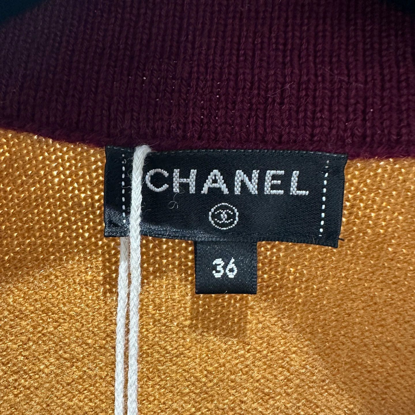 Chanel Chanel may326 21K Orange Cashmere Cardigan 36 Size XS / US 0-2 / IT 36-38 - 3 Thumbnail