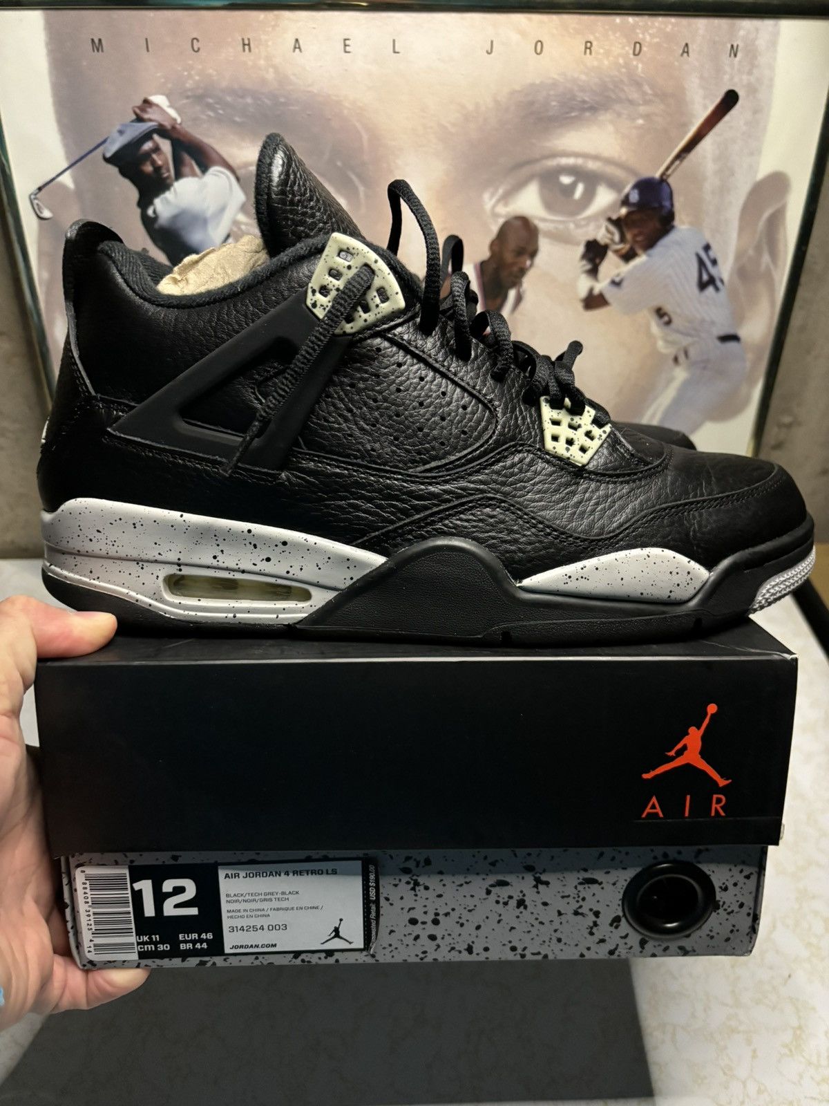 Jordan Brand Air Jordan 4 Retro oreo Size US 12 / EU 45 - 1 Thumbnail