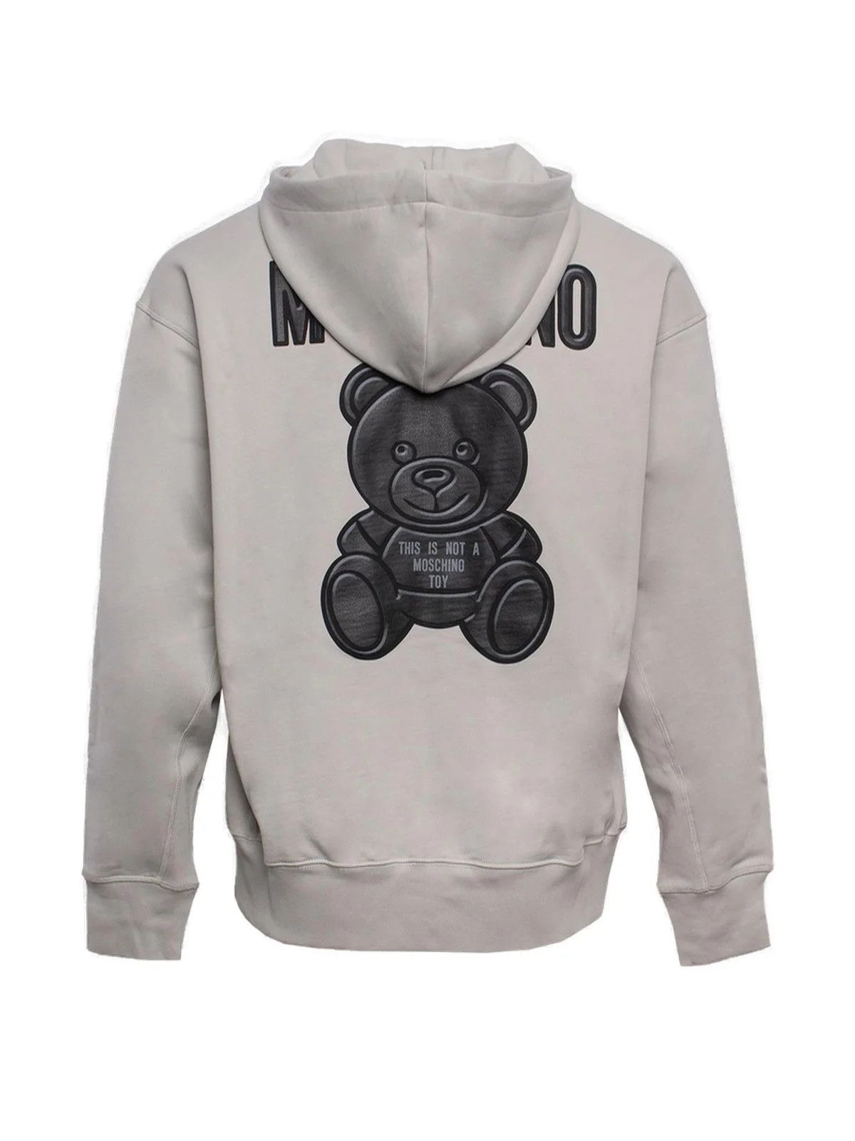 Moschino o1y0225 Logo Hoodie in Light Grey Size US L / EU 52-54 / 3 - 3 Thumbnail
