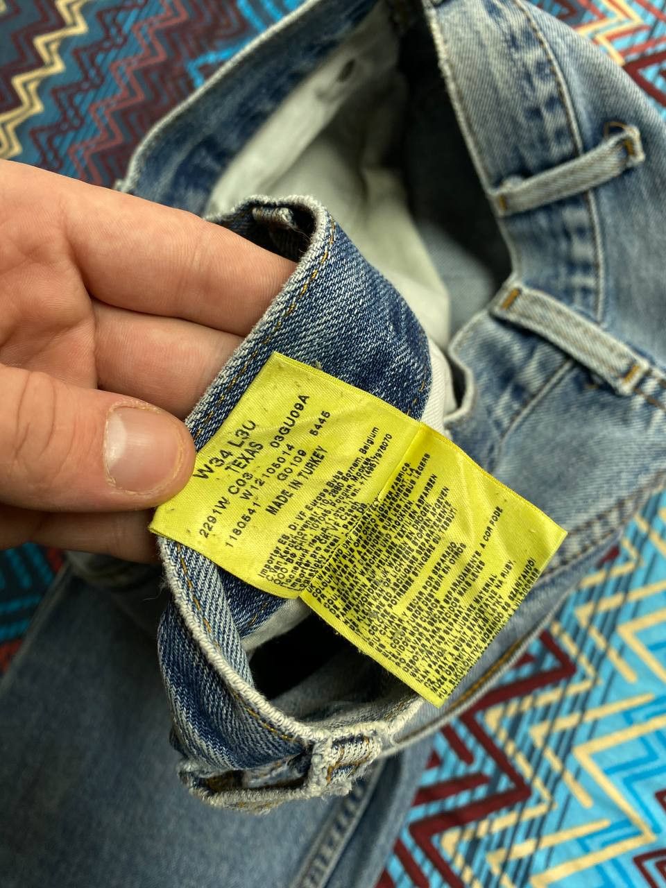 Vintage × Wrangler VINTAGE 90 WRANGLER MUDDY WASH STYLE DENIM Size US 34 / EU 50 - 2 Thumbnail