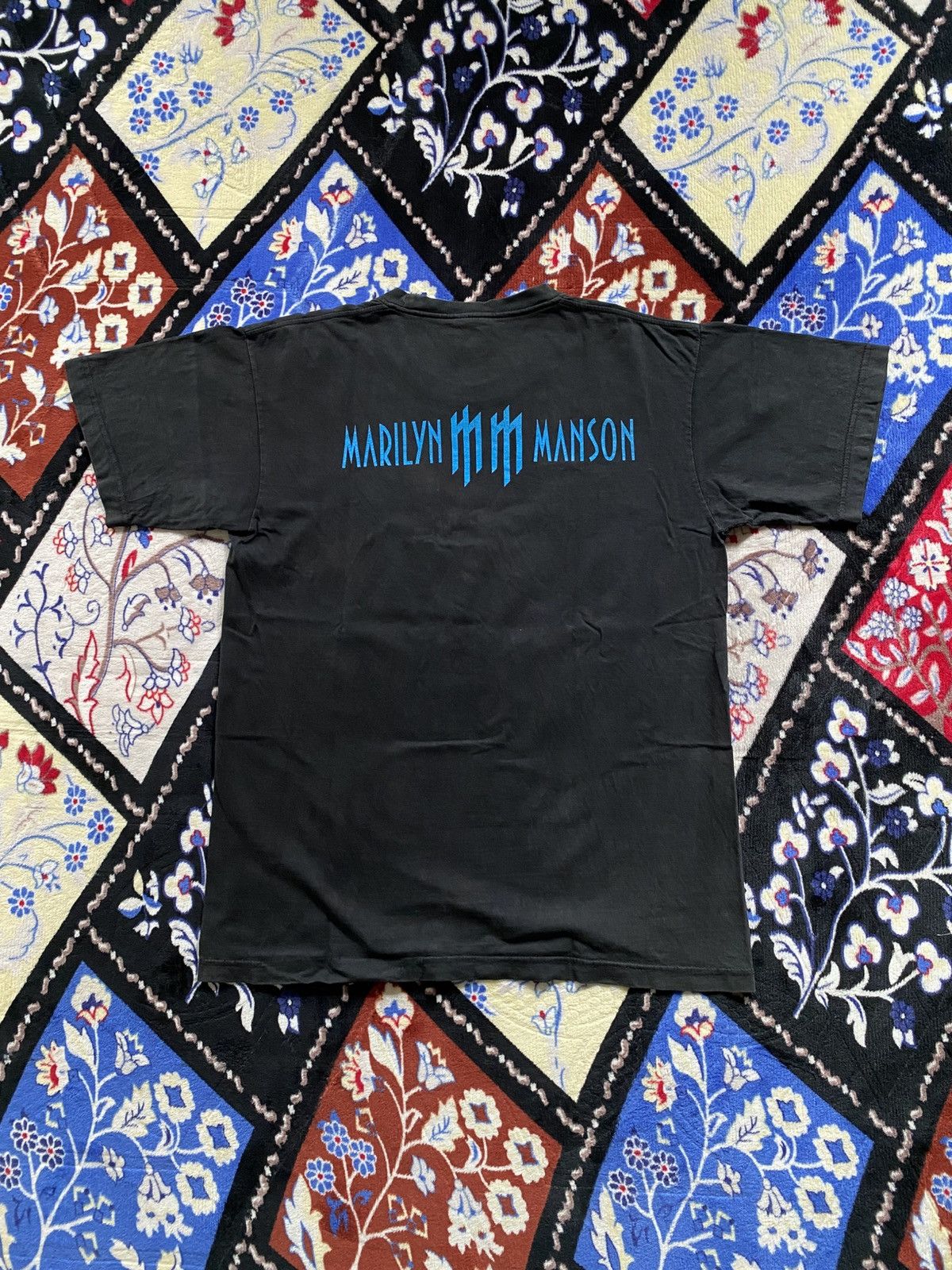 Band Tees RARE Marilyn Manson Tshirt Vintage 90s Size US L / EU 52-54 / 3 - 2 Thumbnail