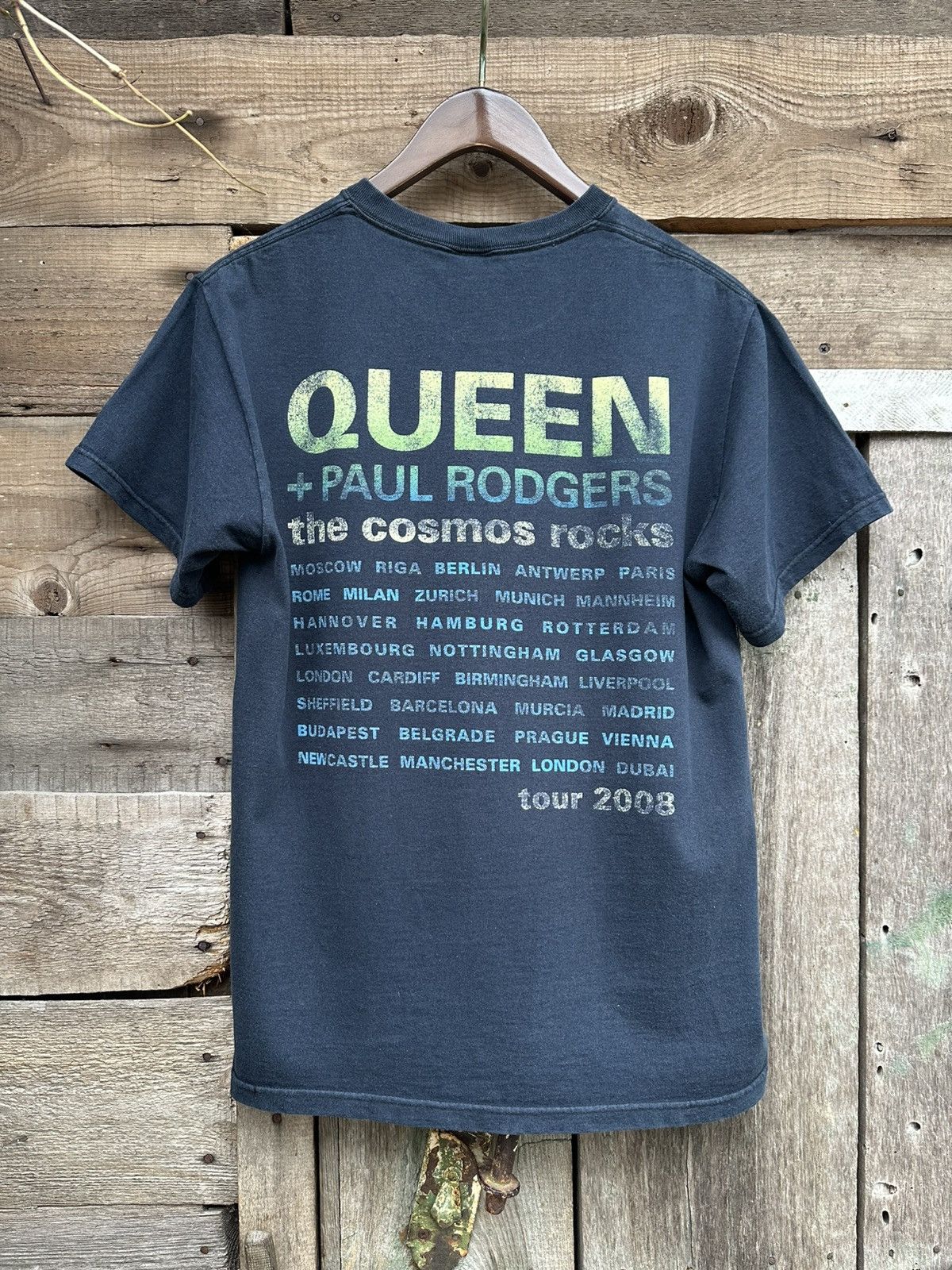 Band Tees × Vintage Vintage Queen and Paul Rodgers “the cosmos rocks” Tour Tee Size US M / EU 48-50 / 2 - 2 Thumbnail