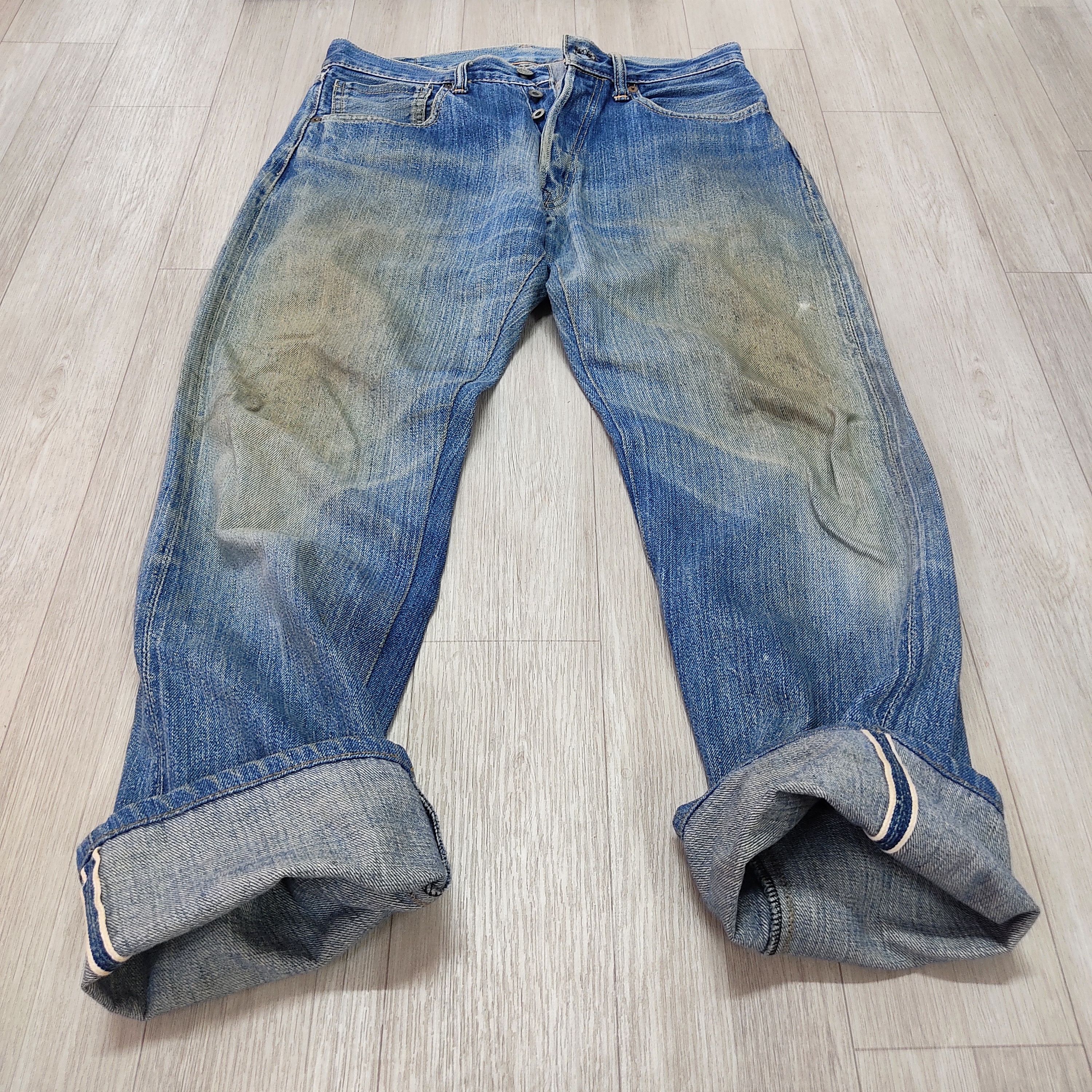 Japanese Brand Vintage Cloze Jeans Distressed Selvedge Denim Pants Size US 32 / EU 48 - 4 Thumbnail