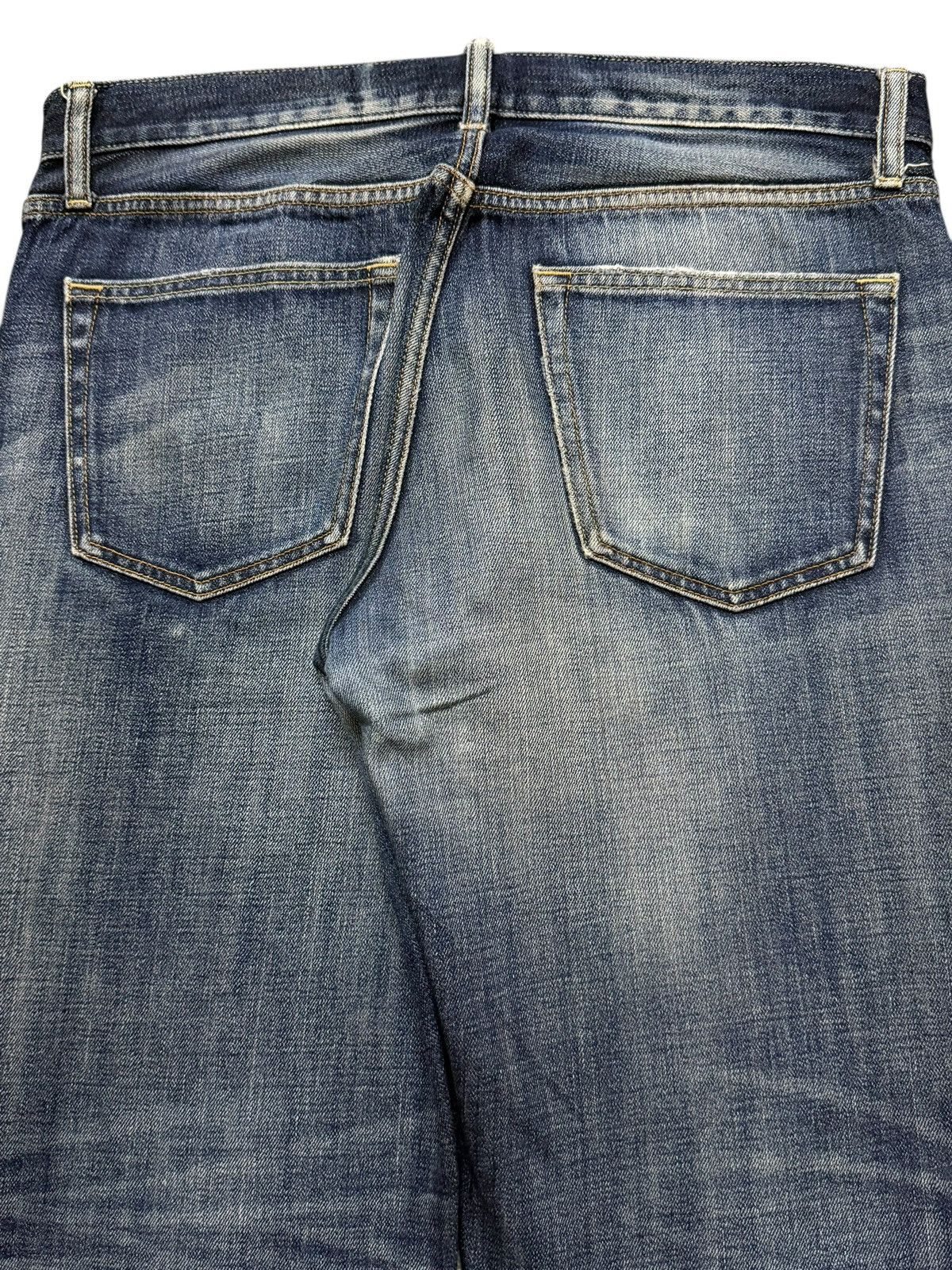 Uniqlo Vintage Y2K Japanese Uniqlo Blue Faded Wash Wide Leg Loose Size US 35 - 5 Thumbnail