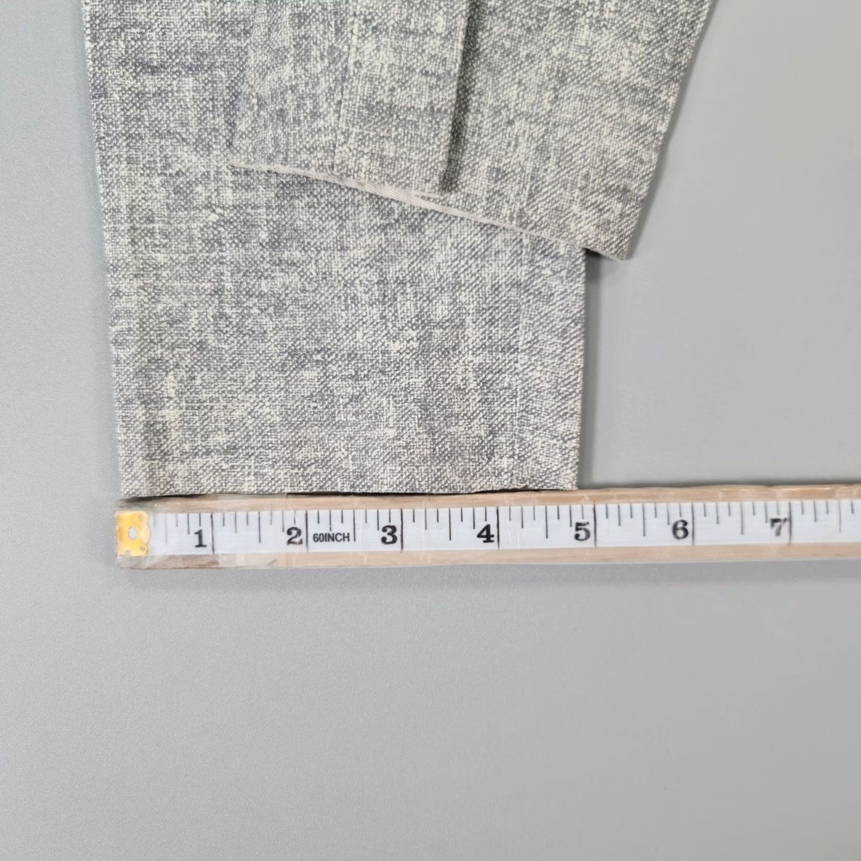 Vintage JAY AHR Womens Trousers Grey Small Leather Pants Low Rise Elastic Waist Tapered Leg Ankle Regular Rise Size 28" / US 6 / IT 42 - 7 Thumbnail