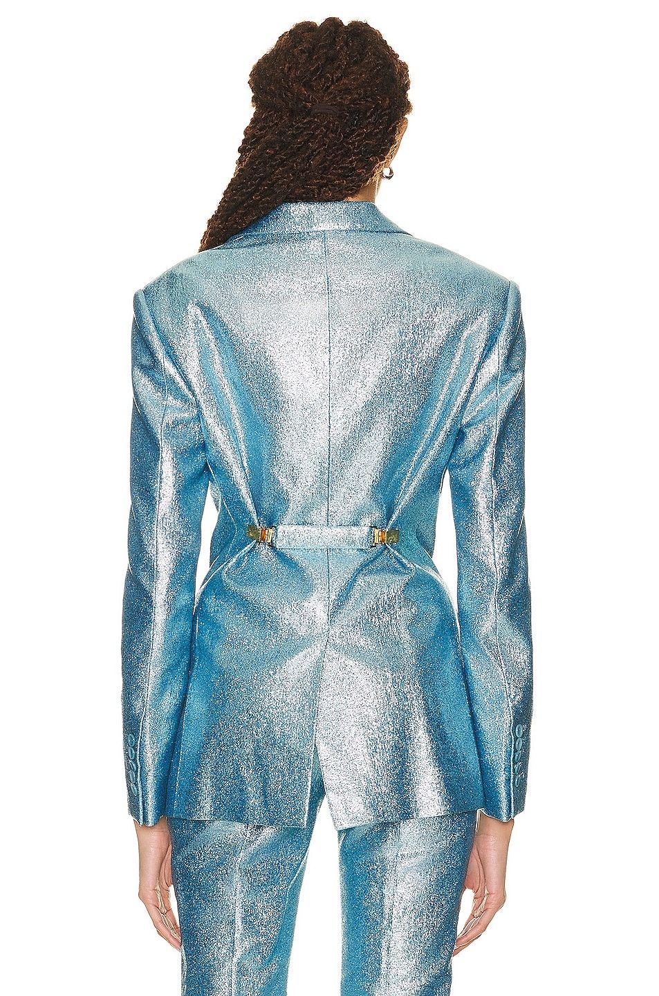 Tom Ford o1w1db10225 GI2945 Jacket in Aqua Size S / US 4 / IT 40 - 3 Thumbnail