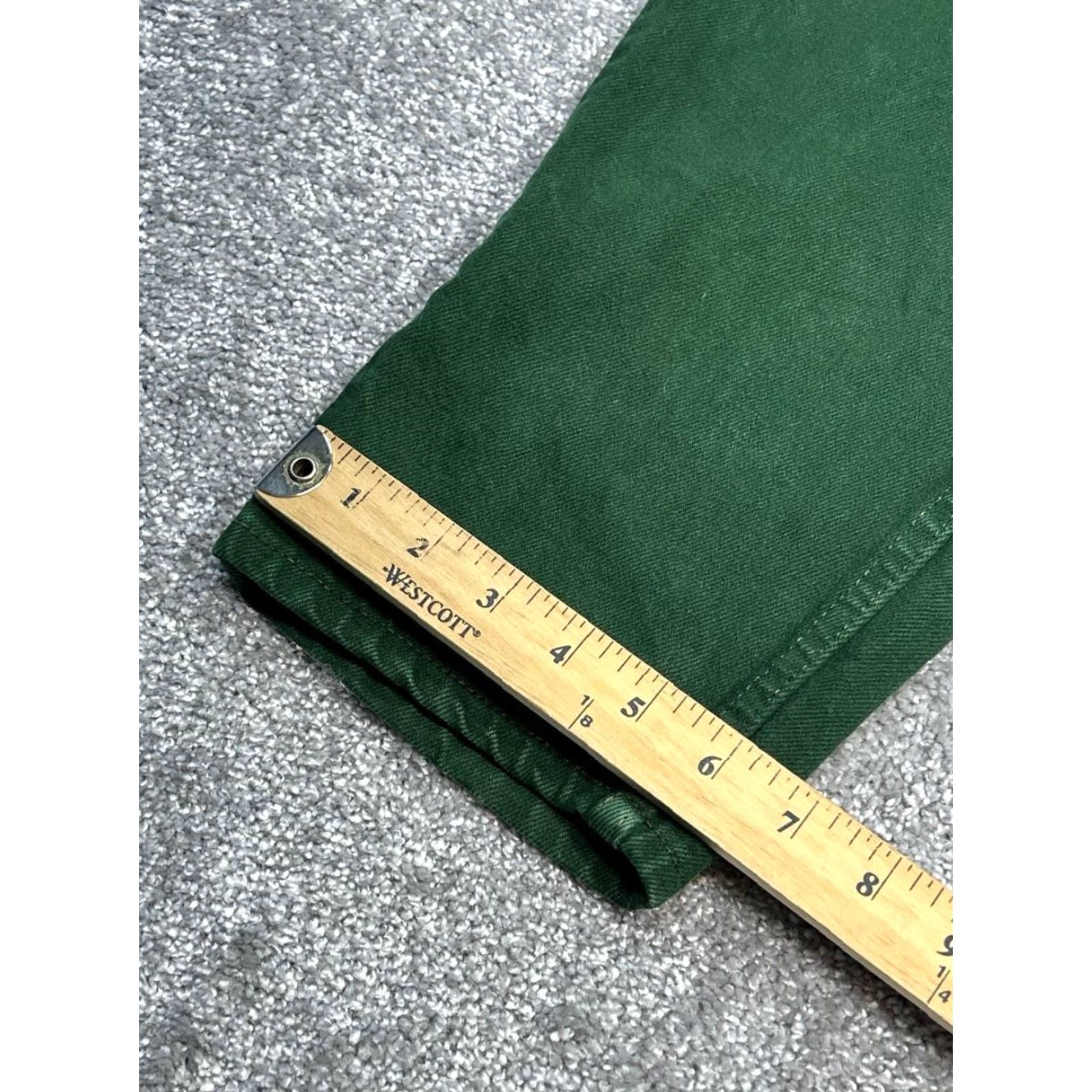 VINTAGE Levis Jeans 32x32 Mens Green Cotton Denim 5-Pocket Button Zipper Regular Straight 32 Inseam USA Made