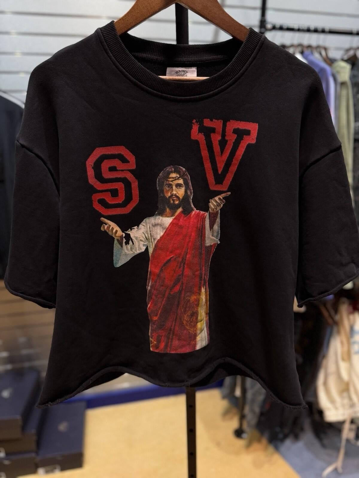 Saint Vanity Size M - Saint Vanity T-shirt 2025 Black/Red Crewneck Size US M / EU 48-50 / 2 - 8 Thumbnail