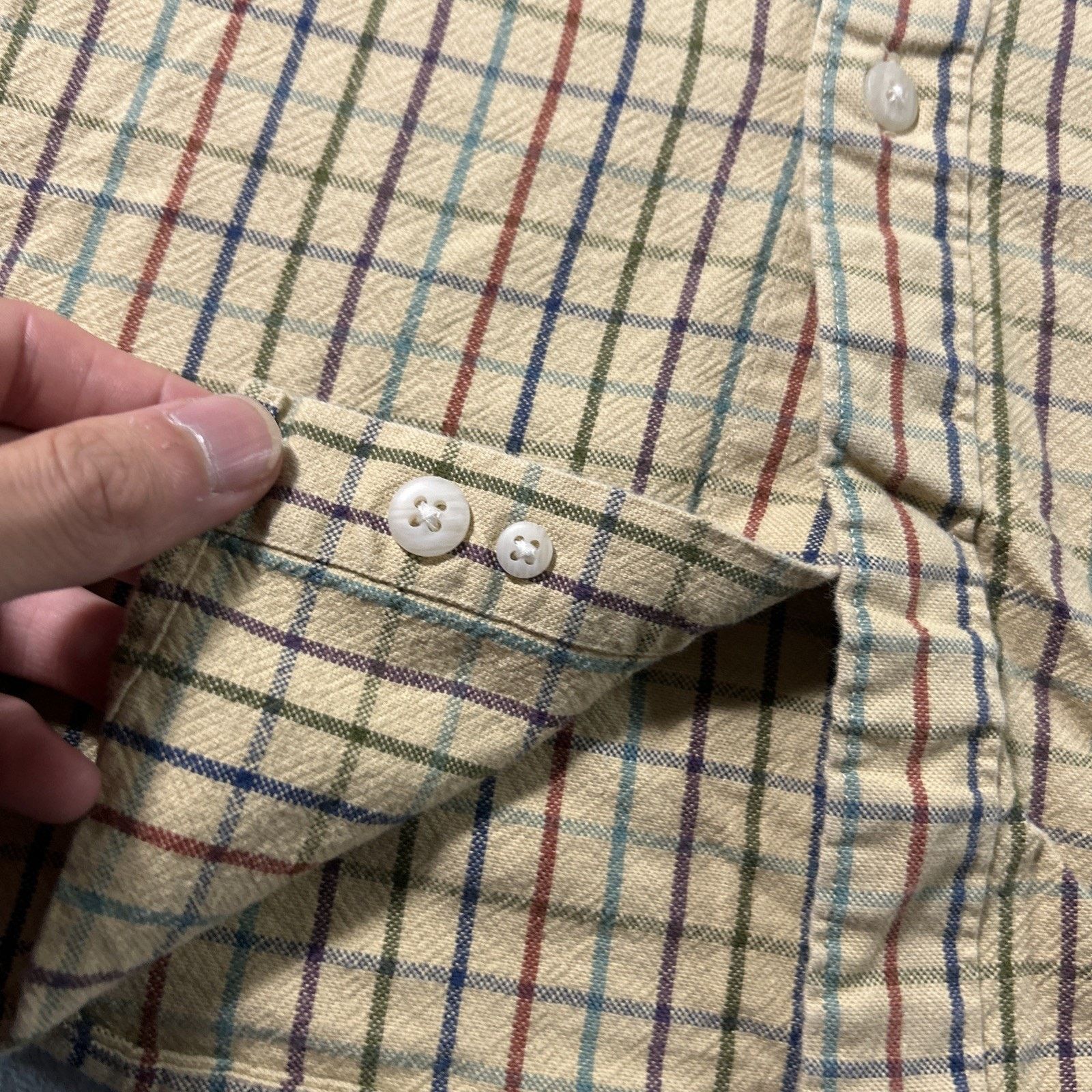 L.L. Bean LL Bean Thick Flannel Button Up Men Large Barn Rugby Match Size US L / EU 52-54 / 3 - 4 Thumbnail