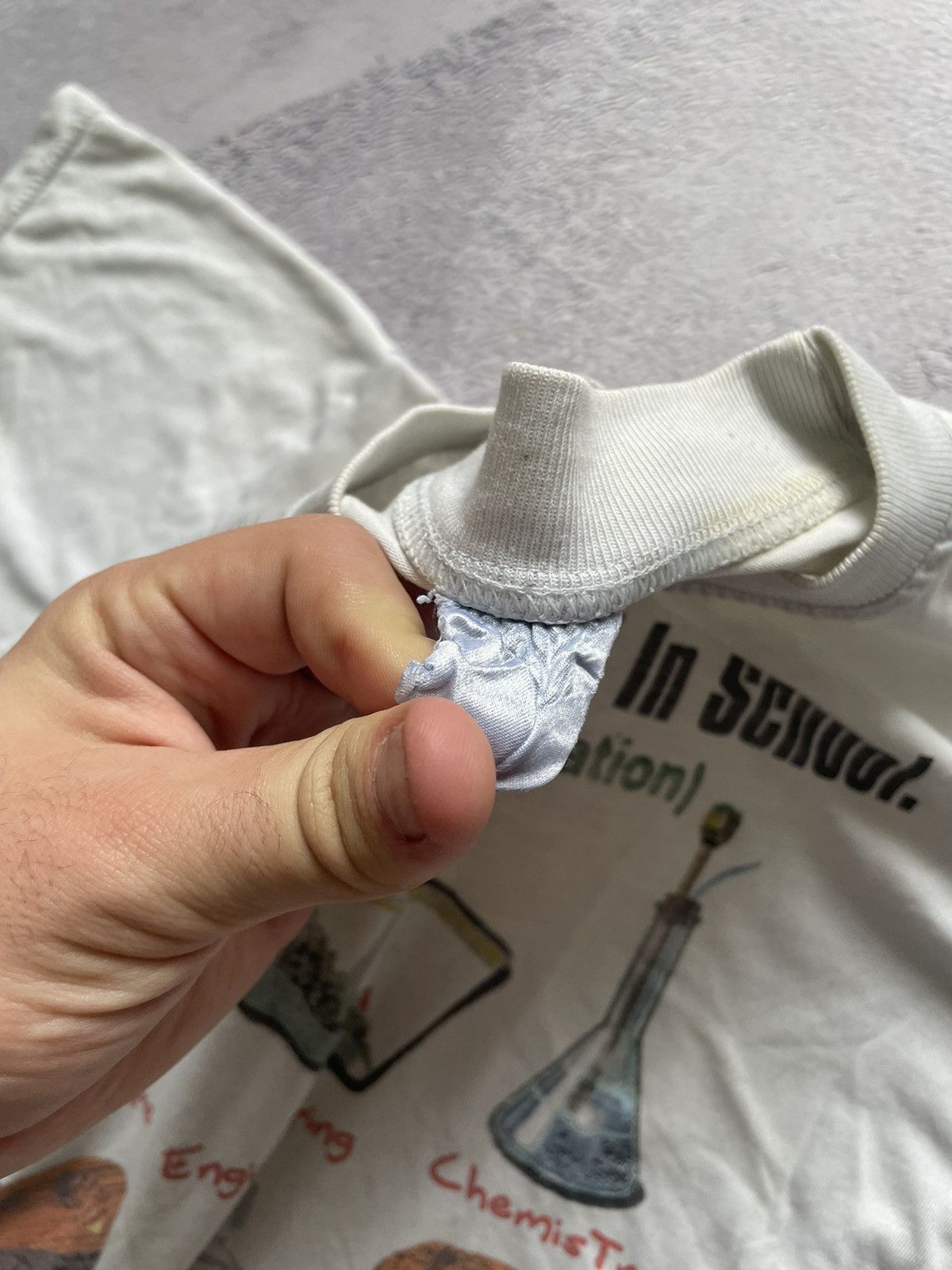 Vintage Vintage Tee «What I Really Learned In School» 90’s Rare Size US M / EU 48-50 / 2 - 12 Thumbnail