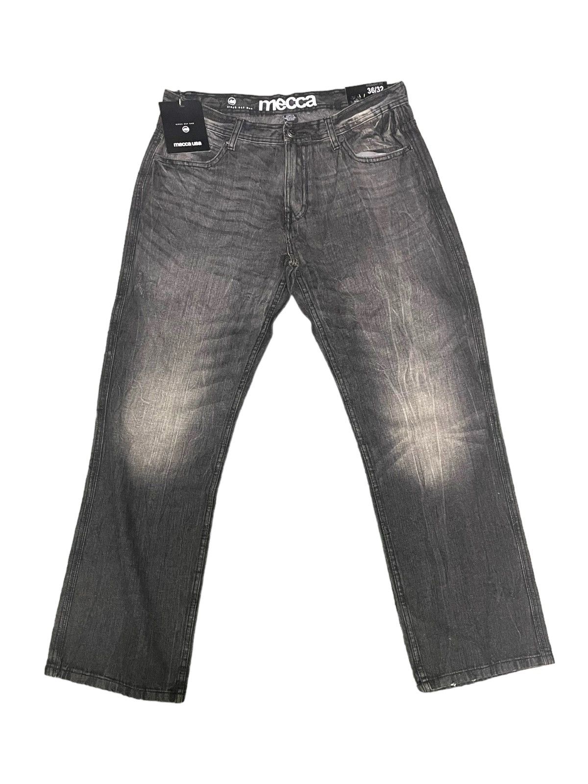 Mecca × Vintage Mecca Charcoal Wash Baggy Denim Jeans 36x32 Size US 36 / EU 52 - 9 Thumbnail