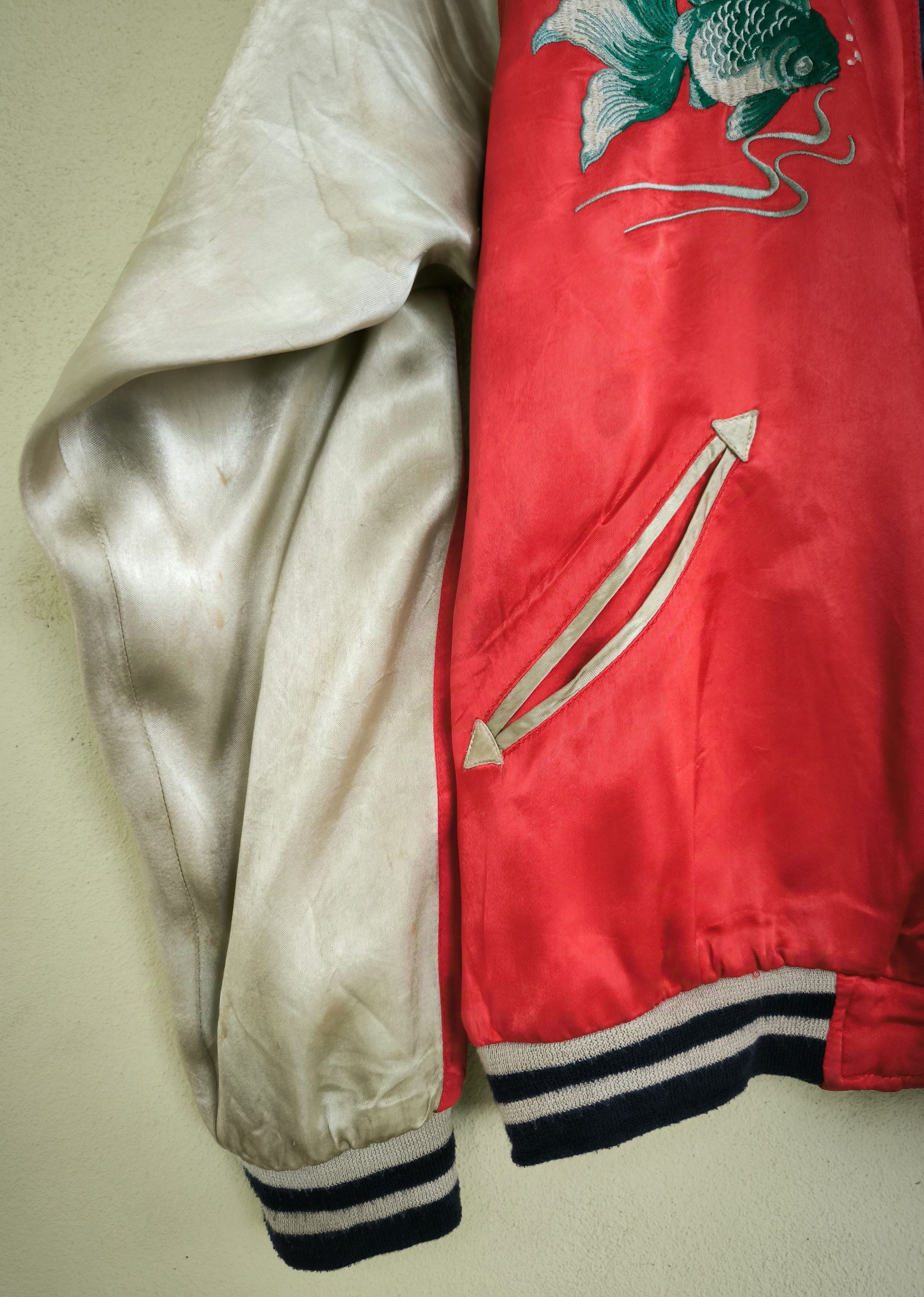 IOLANI Vtg IOLANI reversible Sukajan souvenir satin jacket Size US L / EU 52-54 / 3 - 8 Thumbnail