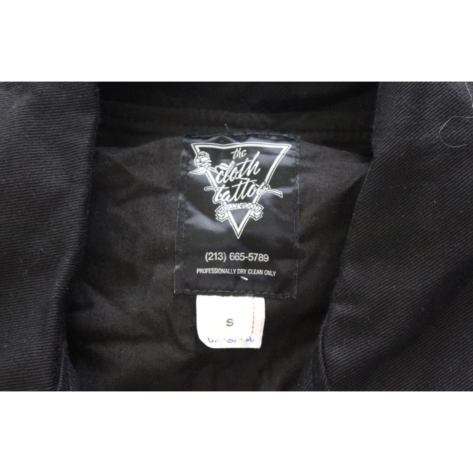 Denime VINTAGE The Cloth Tattoo Pacific Heights Back Panel Denim Jacket Coat Small S Promo Size US S / EU 44-46 / 1 - 6 Thumbnail