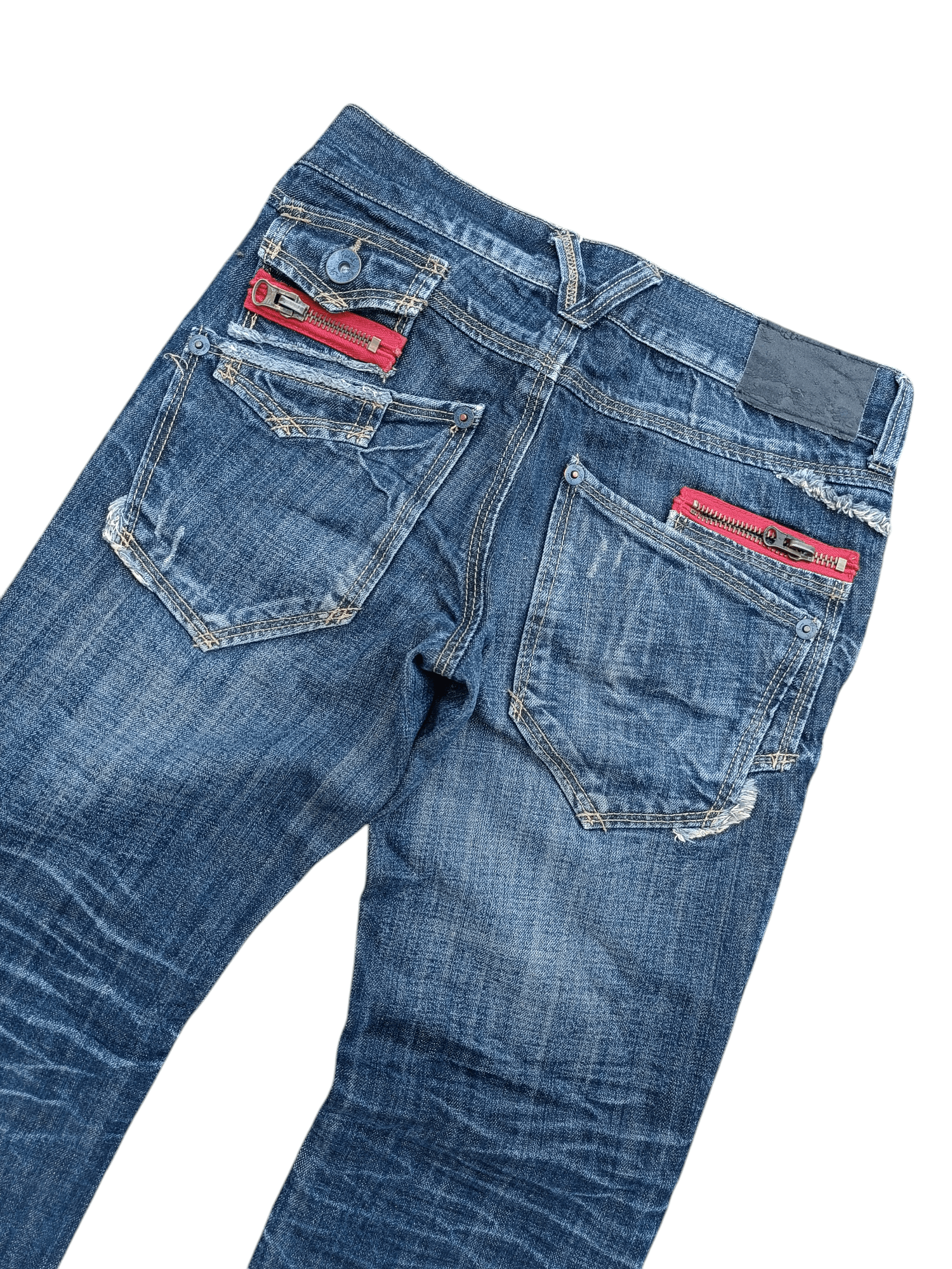 If Six Was Nine × Japanese Brand × Le Grande Bleu (L.G.B.) FLARED Distressed Japanese Brand RUSS-K Bootcut Denim Size US 30 / EU 46 - 19 Thumbnail