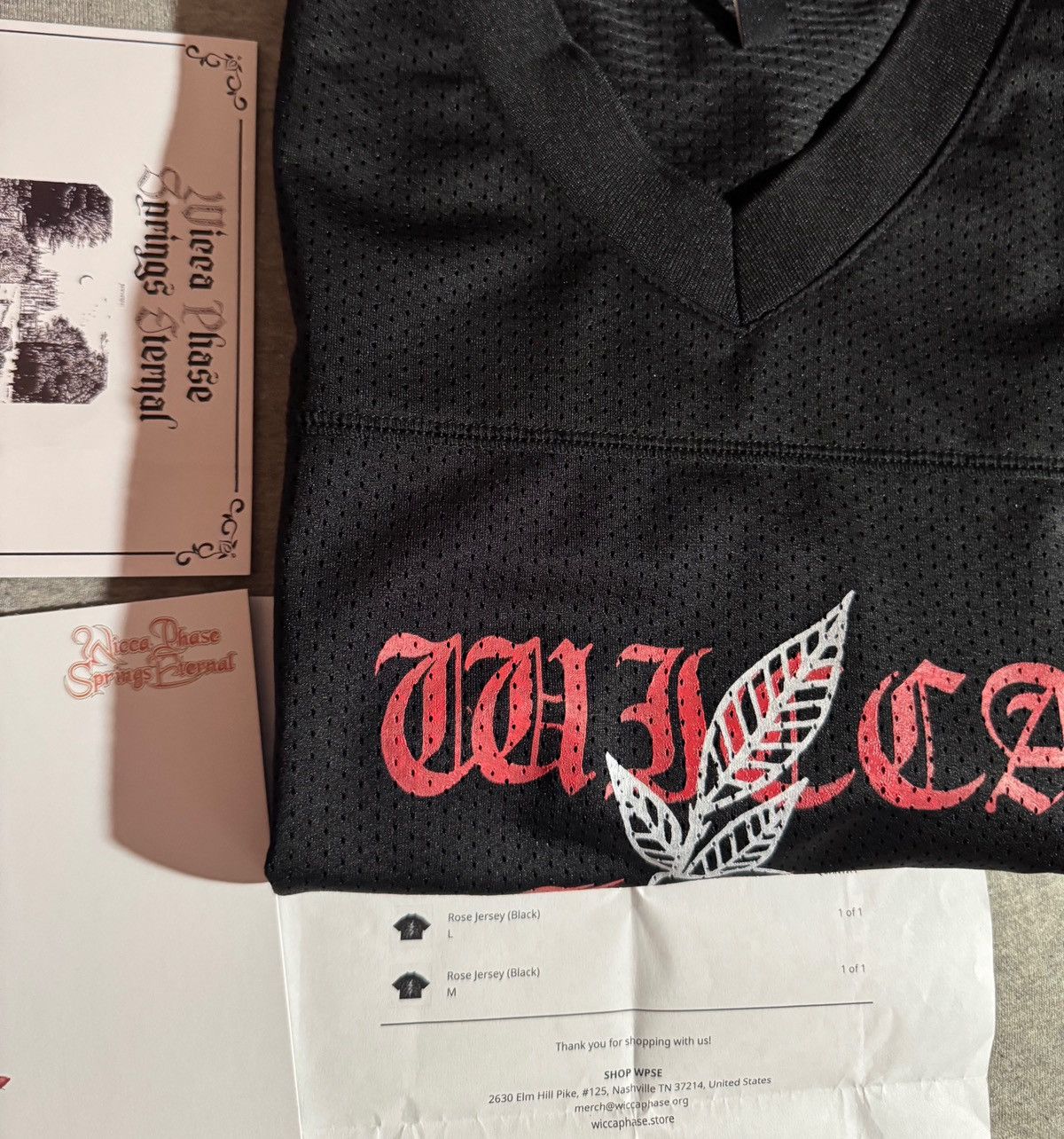 GOTHBOICLIQUE 🥀 gothboiclique x wicca phase x copes rose hockey jersey Size US M / EU 48-50 / 2 - 3 Thumbnail