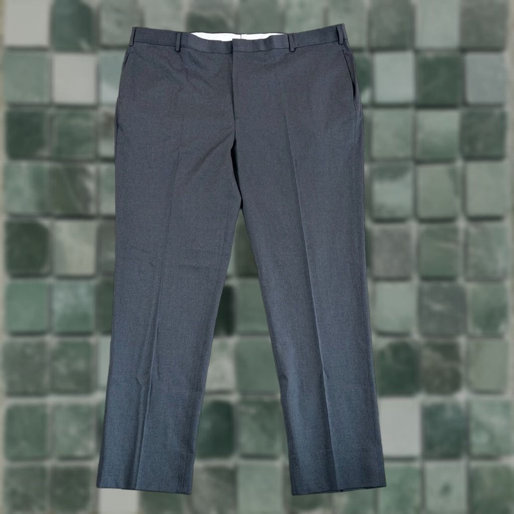 Brooks Brothers Brooks Brothers Reda Flexo Milano Fit Dress Pants Grey Merino Wool 46x32 Men Size US 30 / EU 46 - 1 Thumbnail