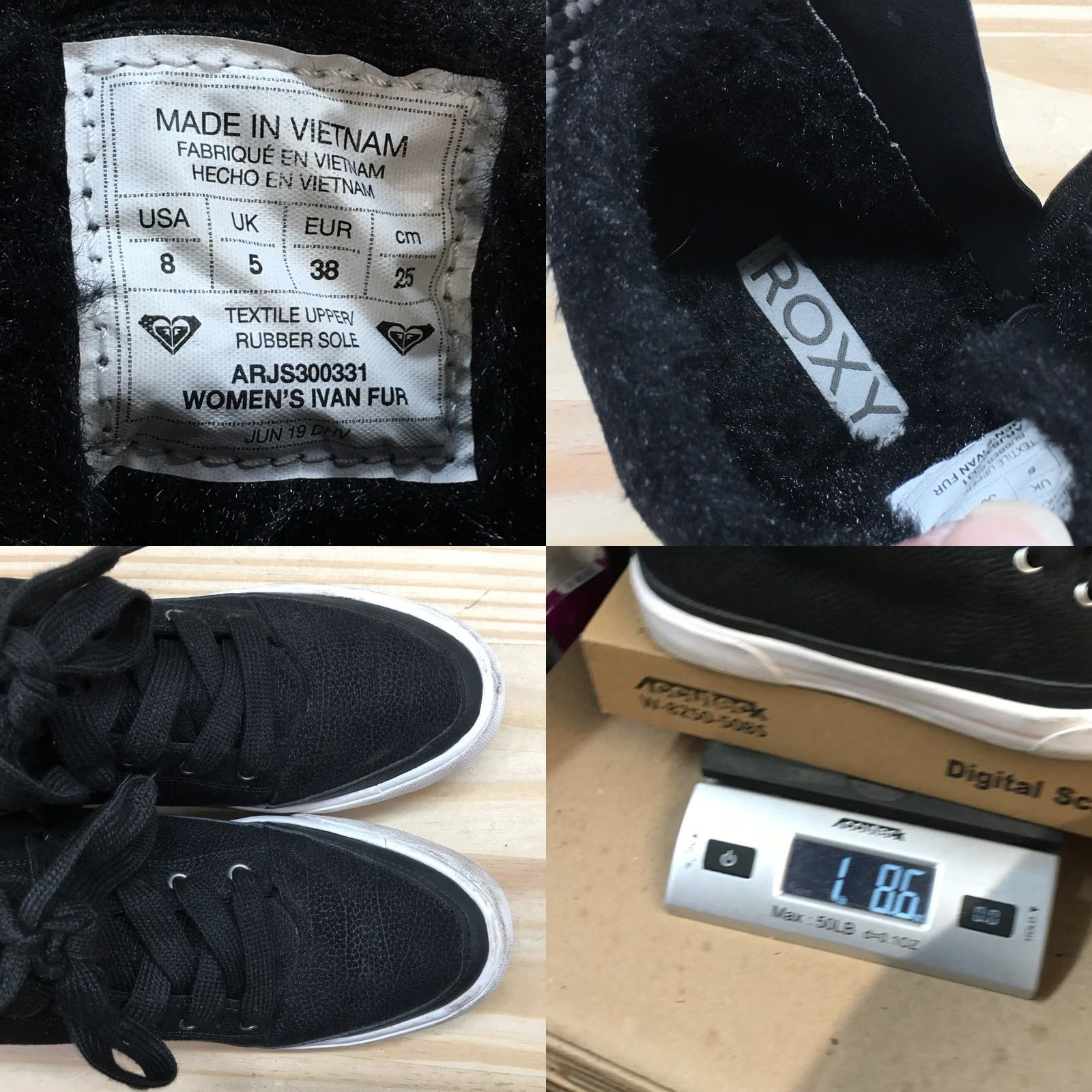 Vintage ROXY Ivan Fur Casual Zip High Top Sneakers Black Faux Leather Shoes Womens 8 Shoes Casual Sneakers Fur Trim High Top Black ROXY Ivan Fur Womens 8 Size M / US 6-8 / IT 42-44 - 11 Thumbnail