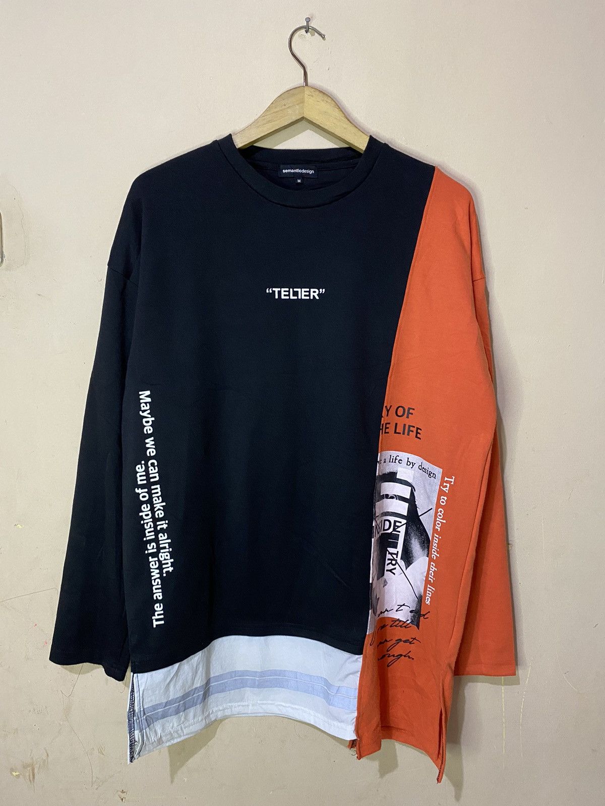 Le Grande Bleu (L.G.B.) Semantic Design Japanese Raf Simons Style Long Sleeve Size US M / EU 48-50 / 2 - 1 Thumbnail