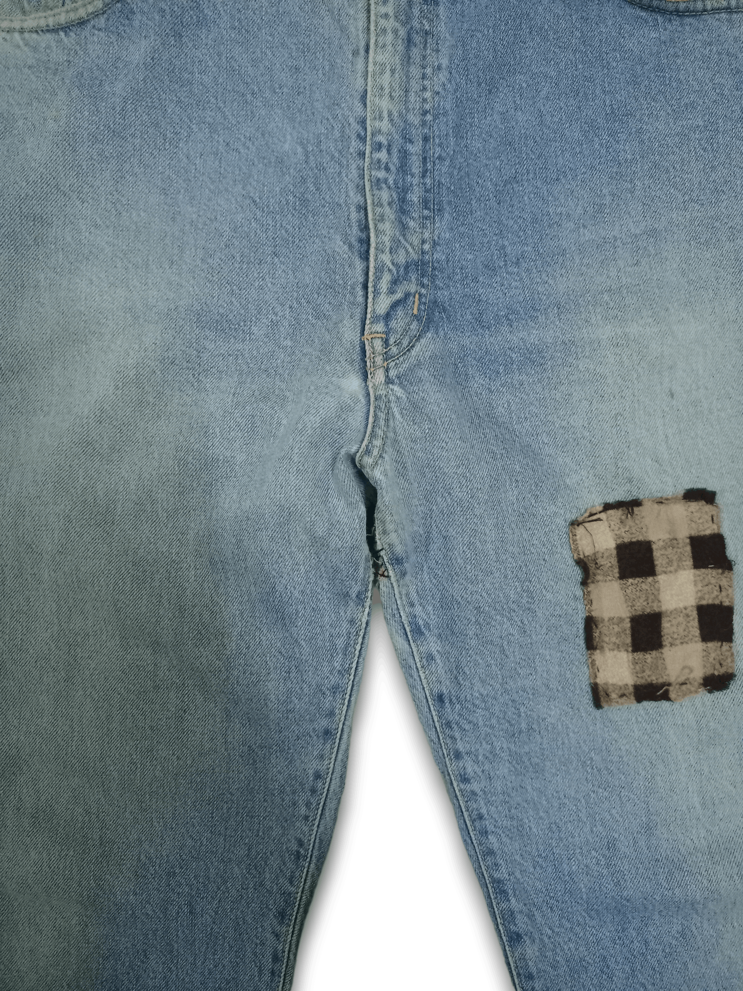 Edwin × Japanese Brand Vintage Edwin US Classic Baggy Patchwork Jeans Size US 41 - 6 Thumbnail