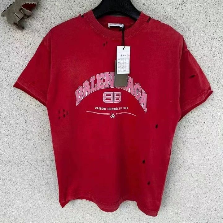 Balenciaga Balenciaga Red scissors break short sleeves Size US M / EU 48-50 / 2 - 1 Thumbnail