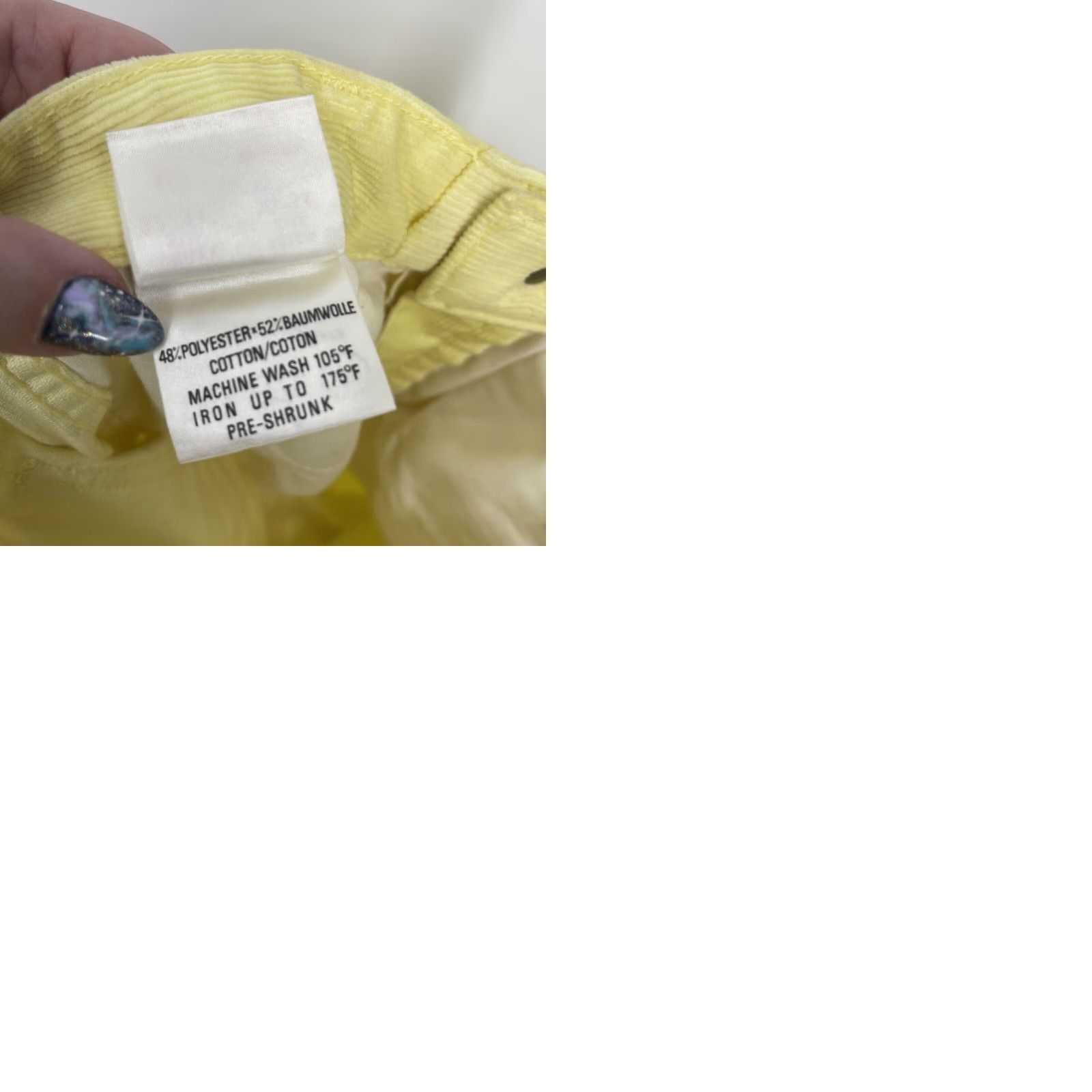 Vintage VINTAGE Lois Pants Womens 30x34 Bright Yellow Corduroy High Waisted Read Size 30" / US 8 / IT 44 - 9 Thumbnail