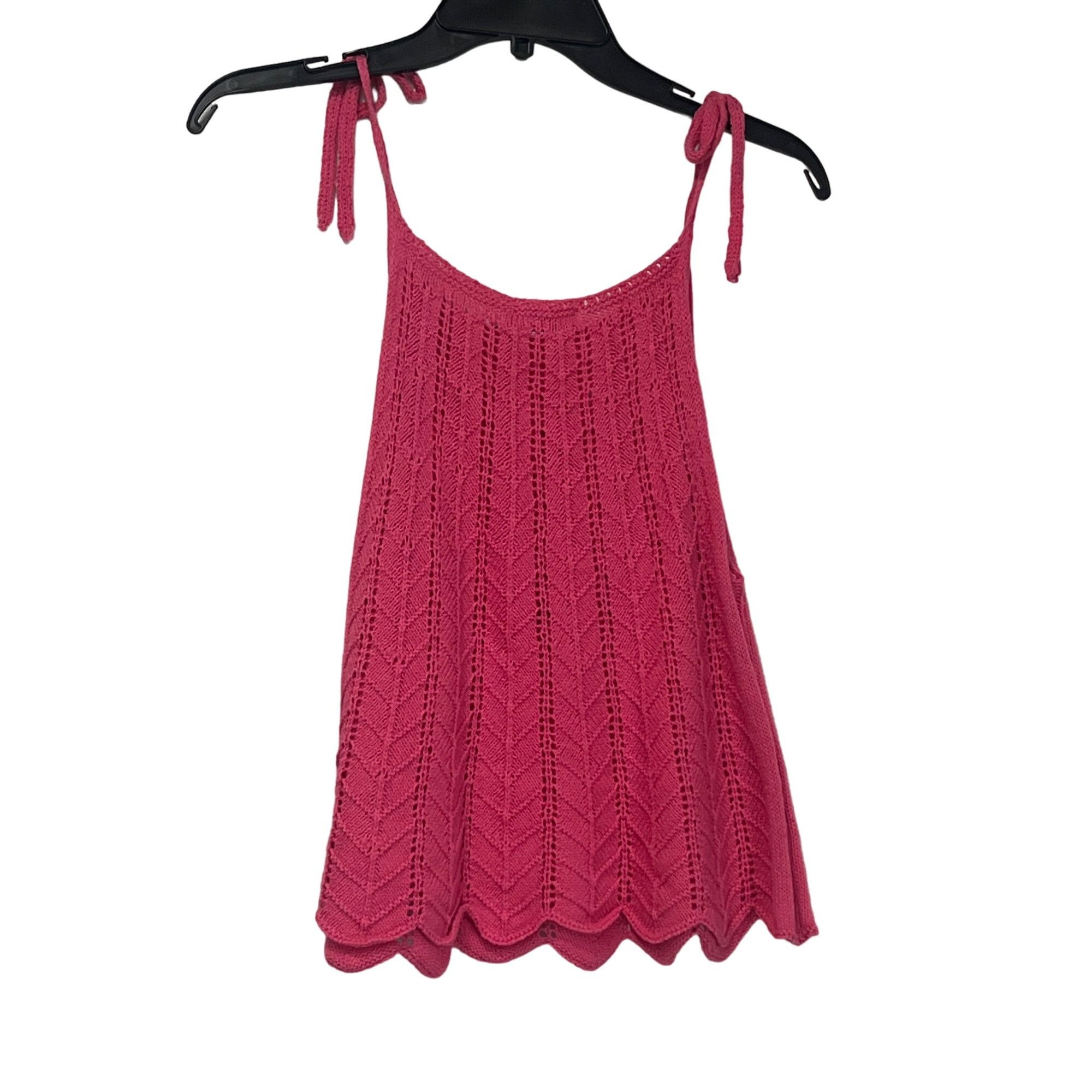Other LUSH Crochet Knit Sweater Tank Top In Hot Pink, Sz. M Size M / US 6-8 / IT 42-44 - 13 Thumbnail