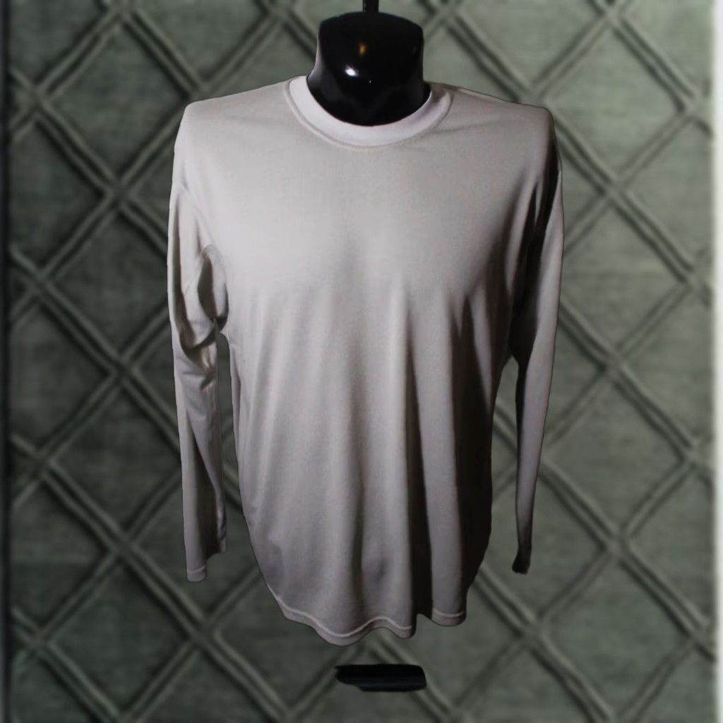 PATAGONIA Long Sleeve Under Layer T-Shirt Men XL Gray Solid Outdoor All Seasons Mens