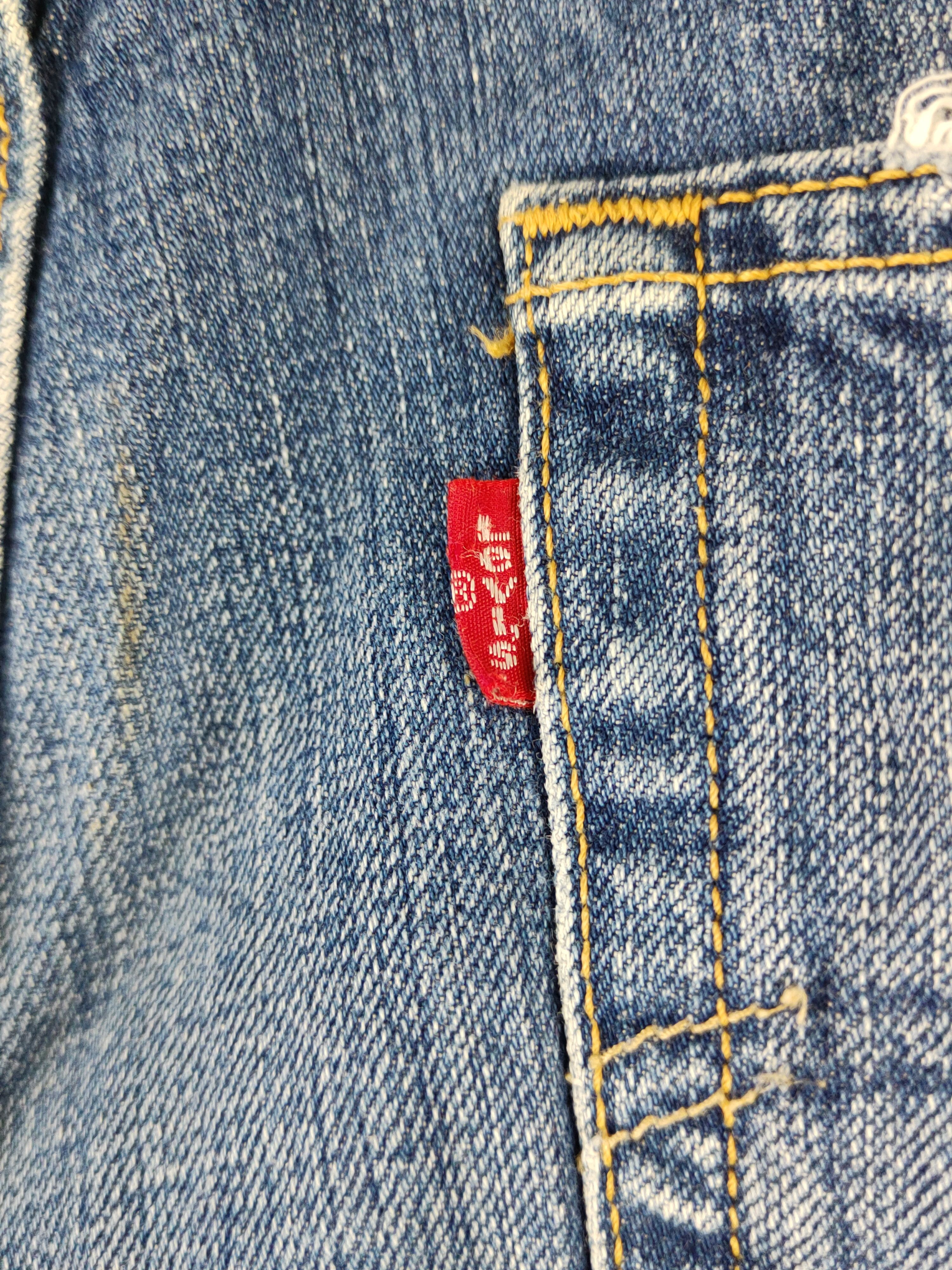 Japanese Brand 501 Levi's Blue Distressed Ripped Jeans #S1830 Size US 33 - 9 Thumbnail