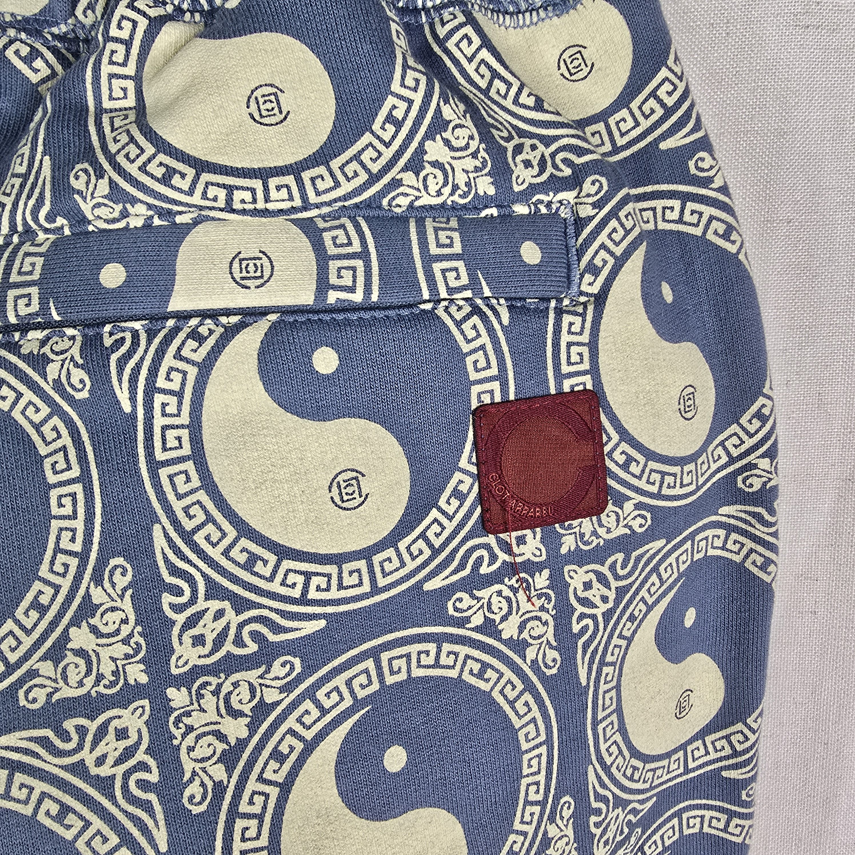 CLOT × Japanese Brand Clot Mens Small Blue Ying Yang Tai-chi Japanese Sweatpants Size US 30 / EU 46 - 6 Thumbnail