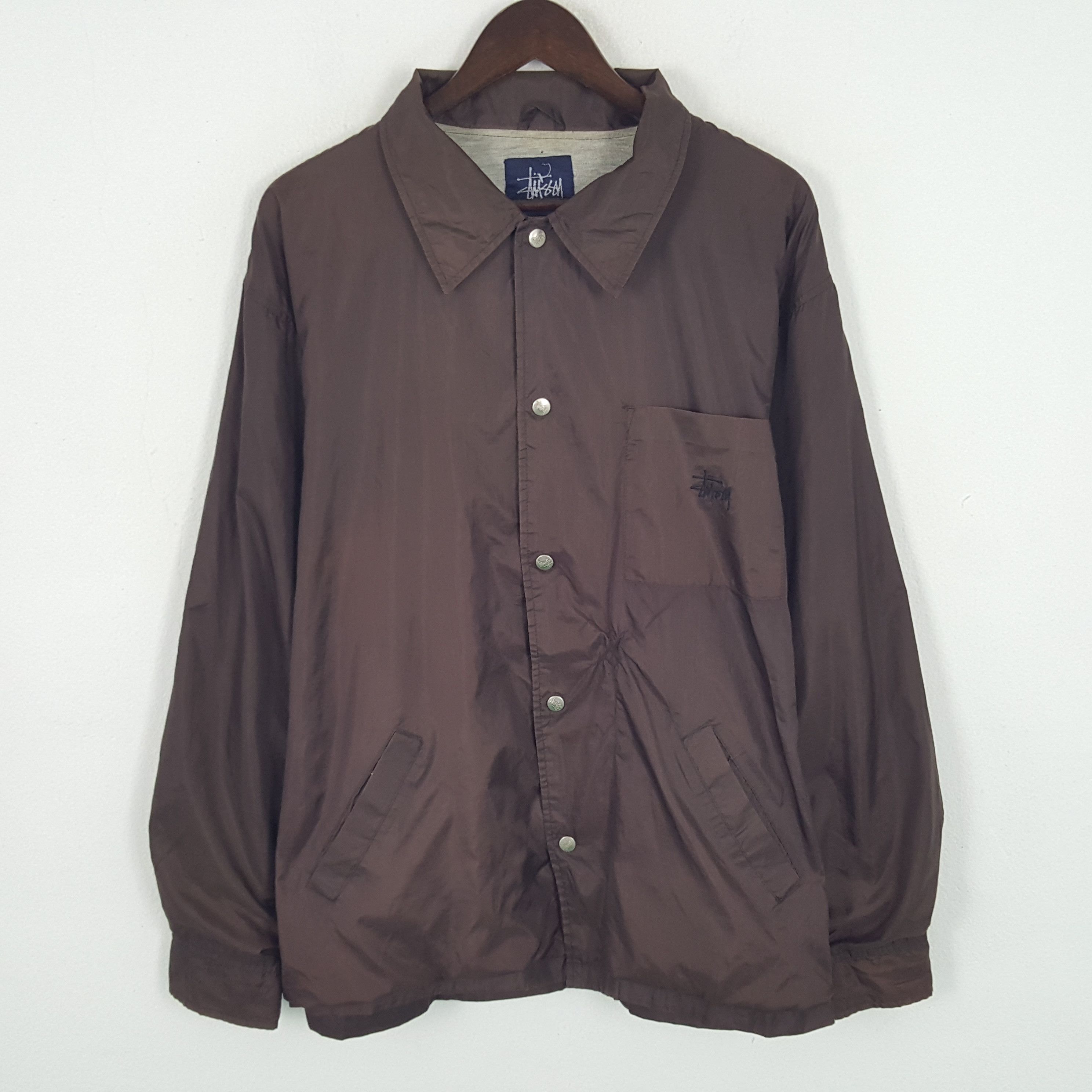Stussy × Vintage Vintage Stussy Custom Art Logo Winter Windbreaker Jacket Size US M / EU 48-50 / 2 - 3 Thumbnail