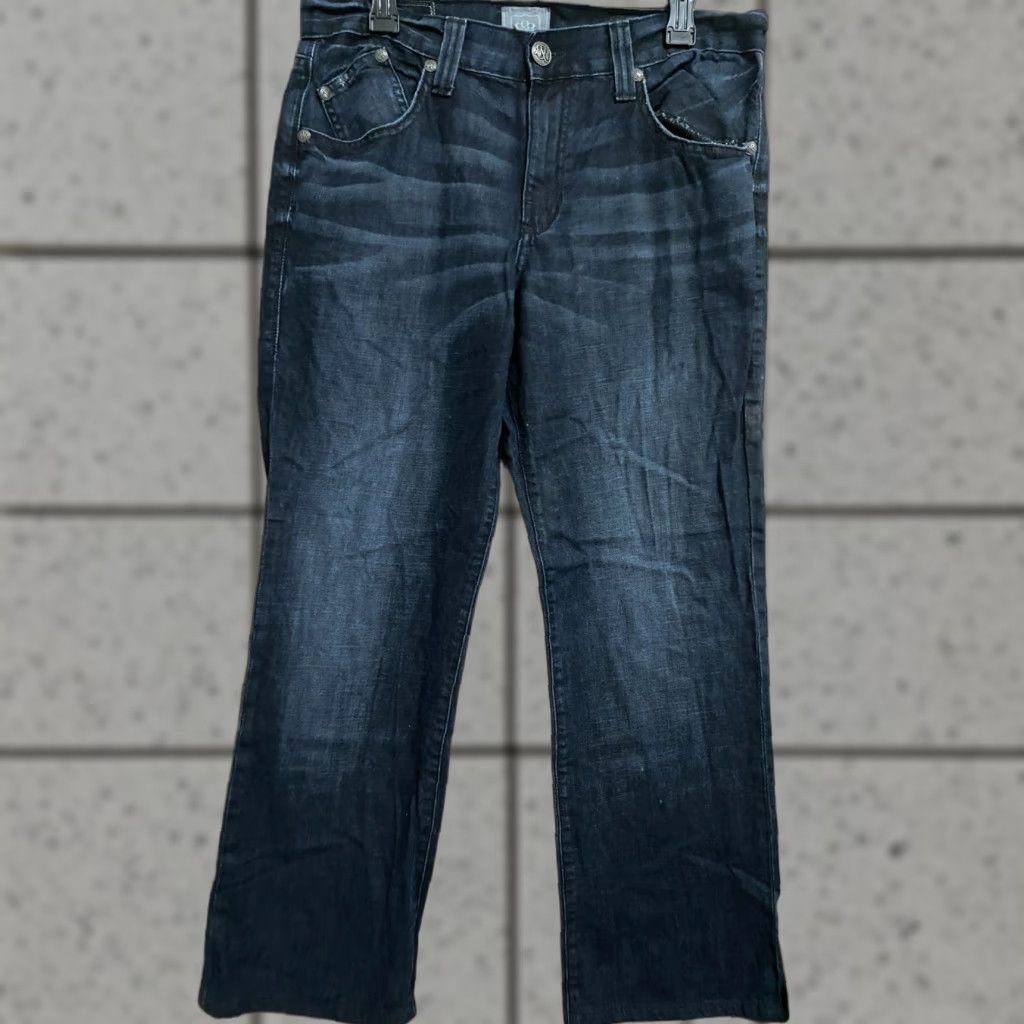 Vintage Rock & Republic Jeans Henlee Mens 34x32 Dark Wash Size US 34 / EU 50 - 1 Thumbnail